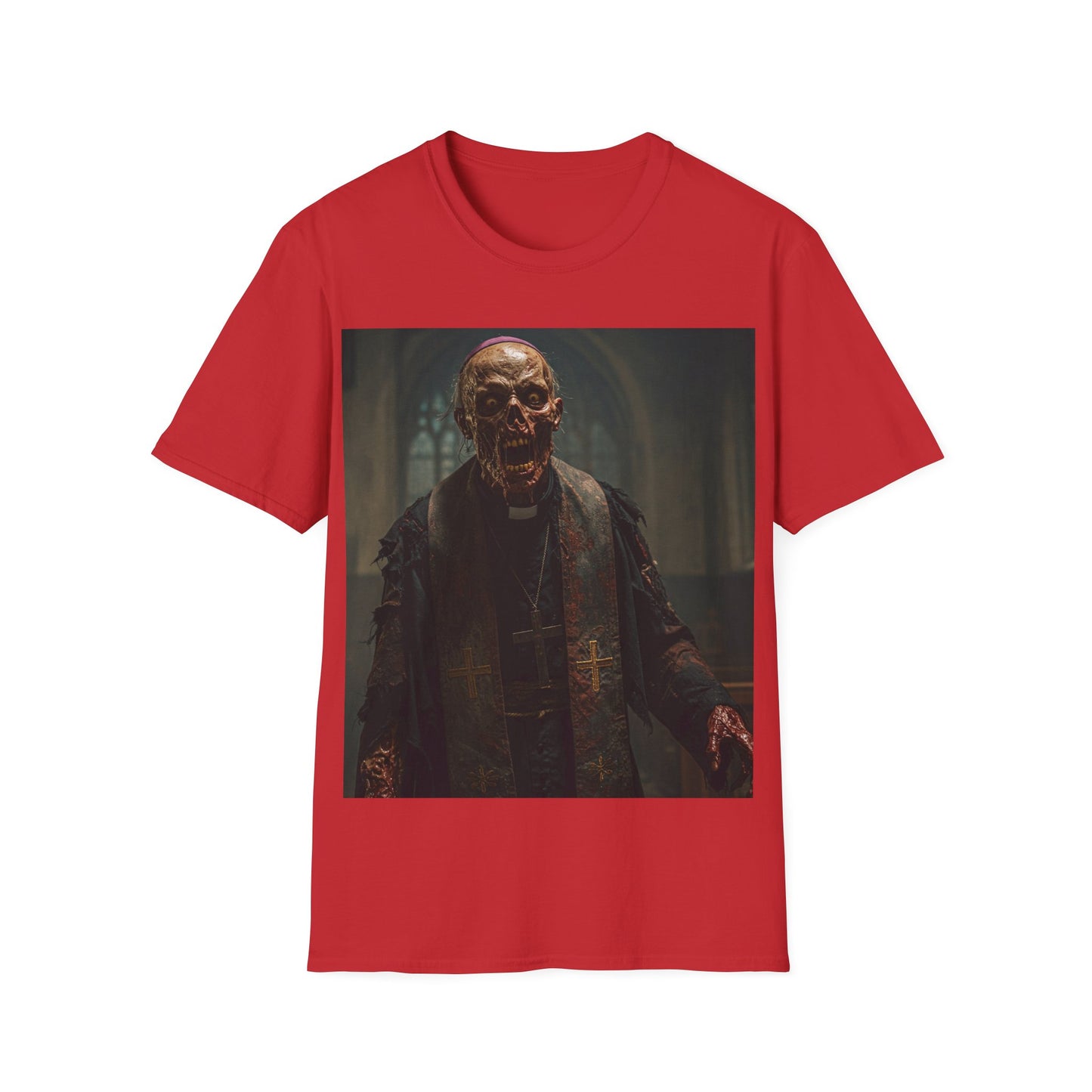 UK - Unisex Horror Graphic T-Shirt - Spooky Skeleton Design