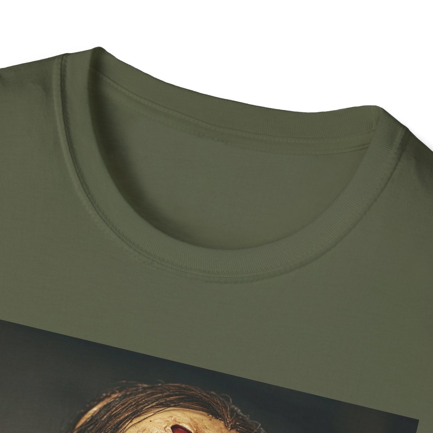 Apocalyptic Portrait Tee, bold, decaying zombie graphic