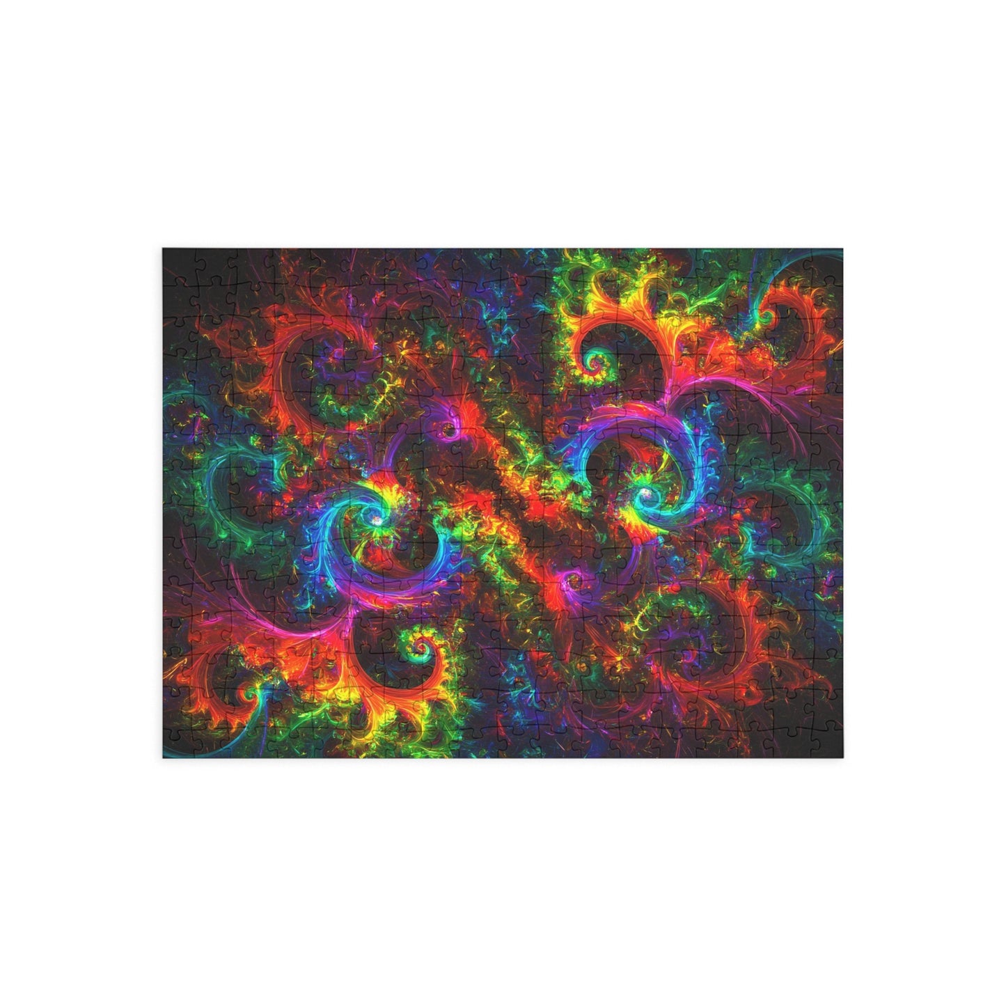 Vibrant Abstract Swirl Puzzle - 500-Piece Jigsaw for Relaxation and Fun