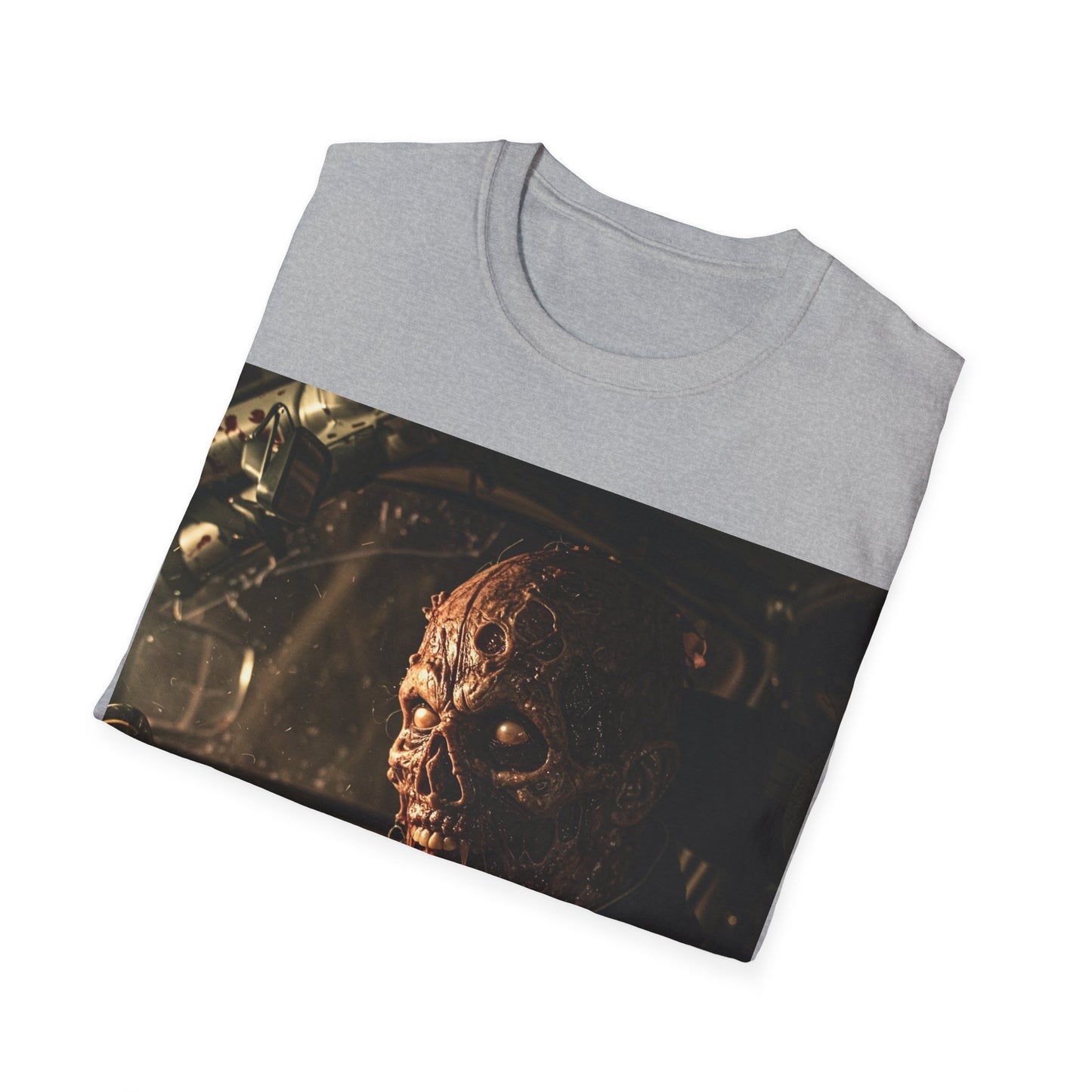 UK - Horror-Inspired Unisex Softstyle T-Shirt - Perfect for Halloween and Movie Buffs