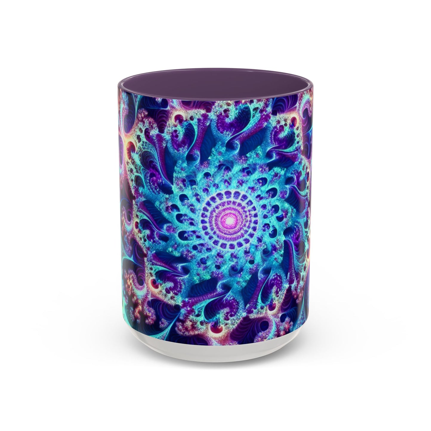 Colorful Spiral Accent Coffee Mug - 11 & 15oz