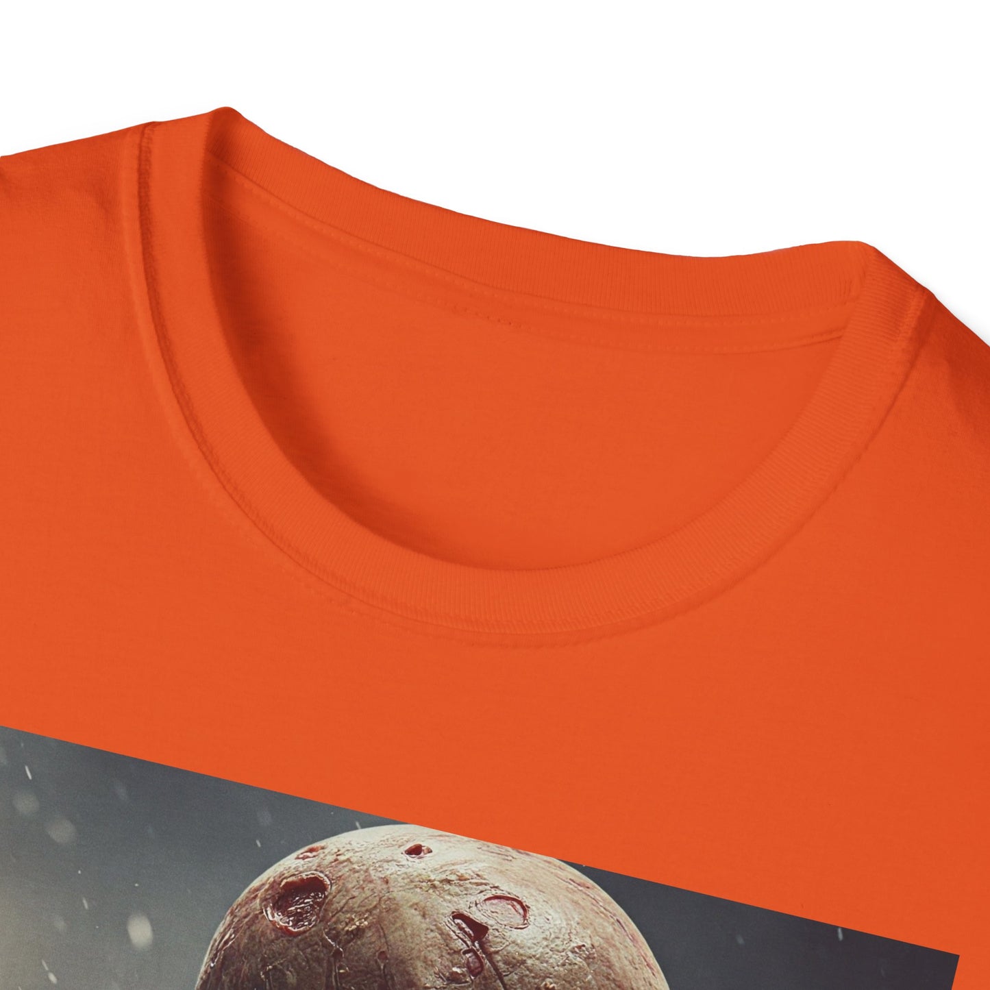 Unisex Softstyle T-Shirt with Creepy Skeleton Design - Perfect for Halloween and Horror Fans