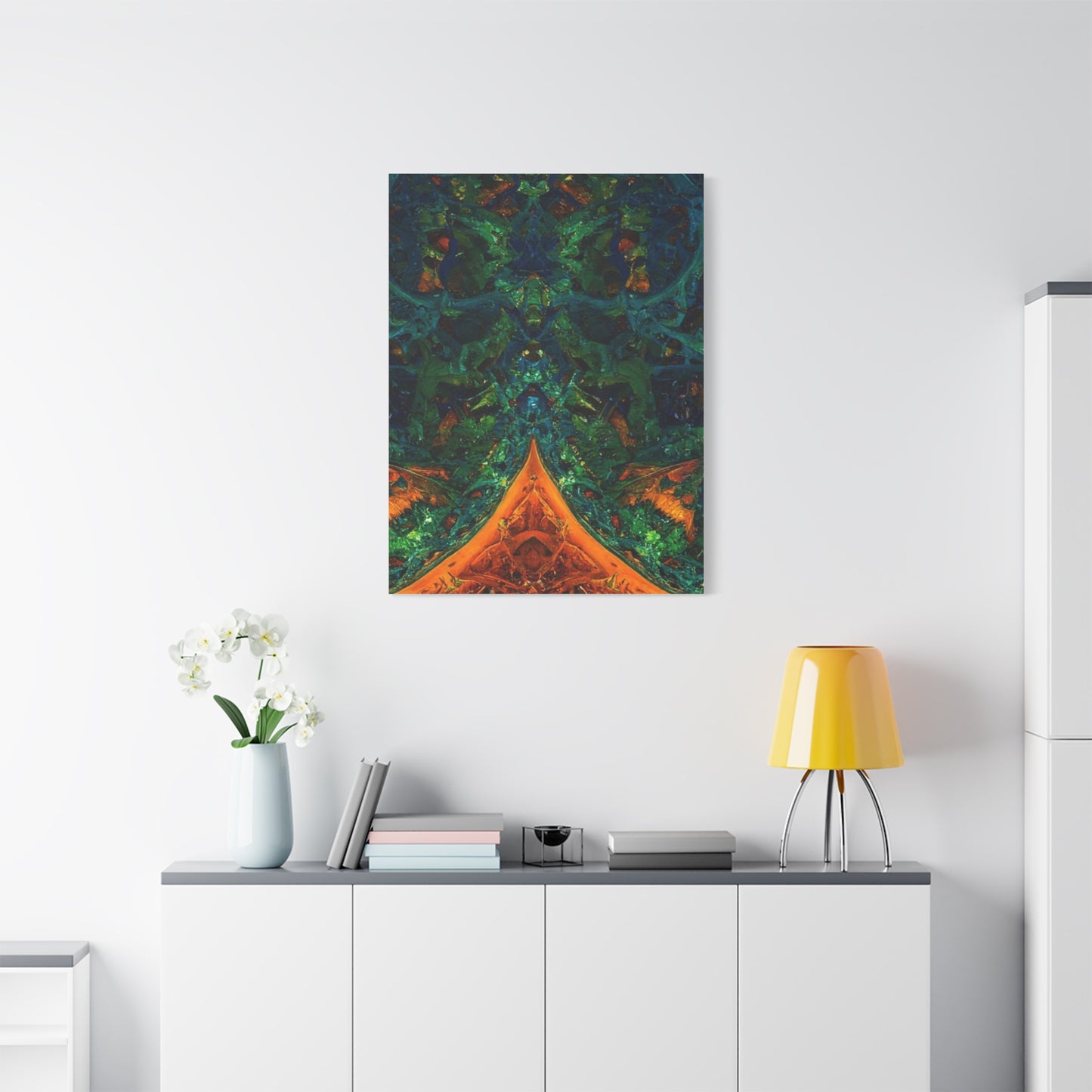 Vibrant Abstract Fractal Art Canvas Print