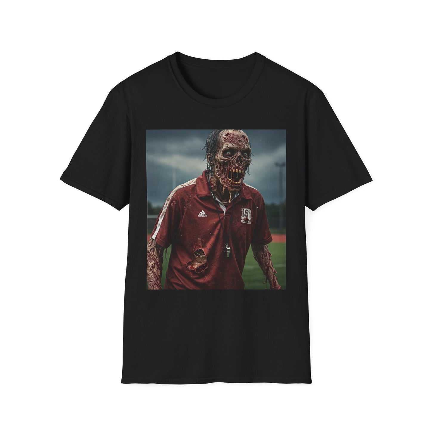 Zombie Horror Unisex Softstyle T-Shirt - Perfect for Halloween and Casual Wear