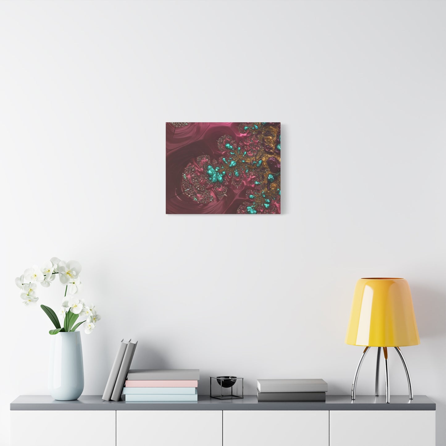 Abstract Art Canvas Print - Vibrant Fractal Design for Home Decor