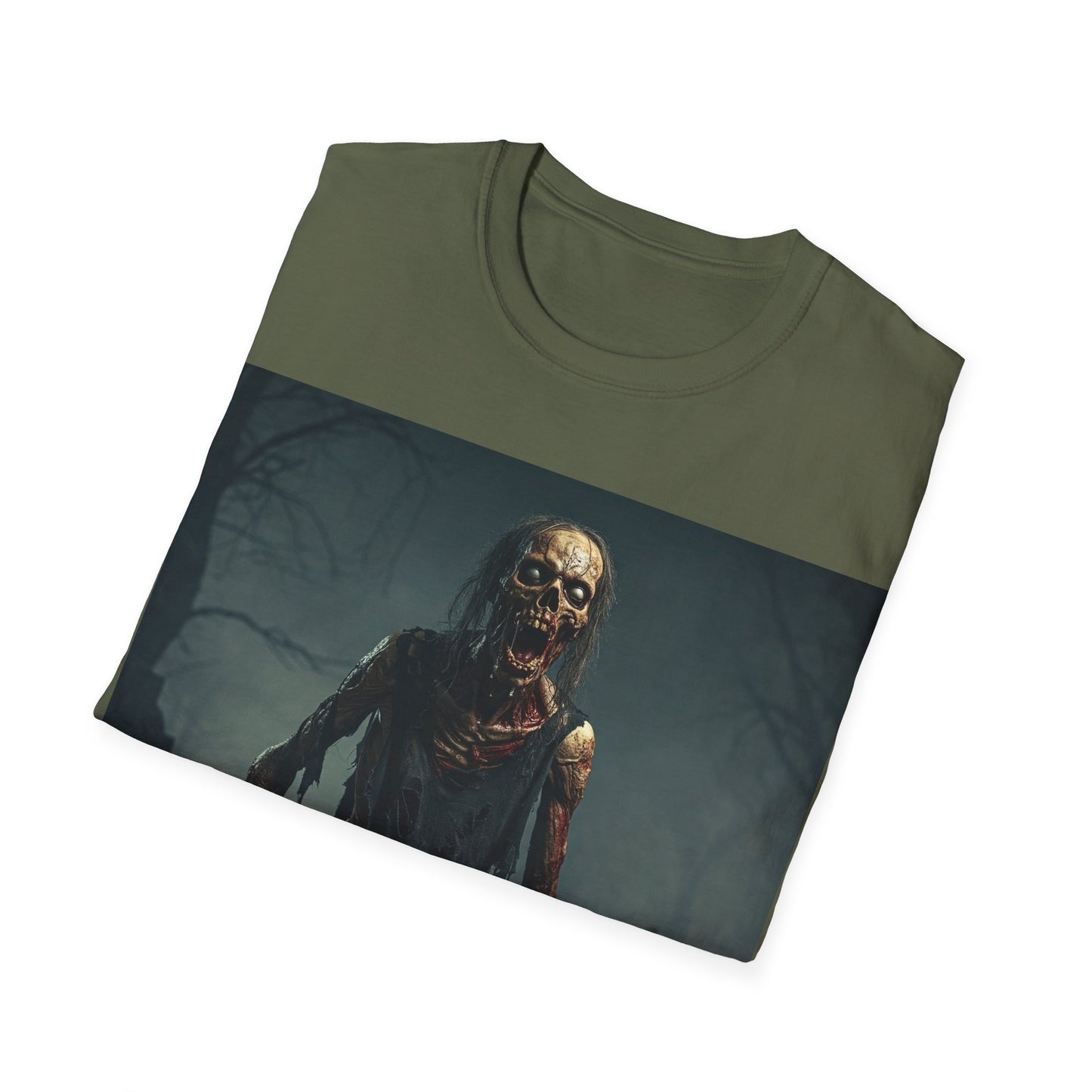 UK - Horror Zombie Graphic Apocalyptic Portrait Tee, bold, decaying zombie graphic