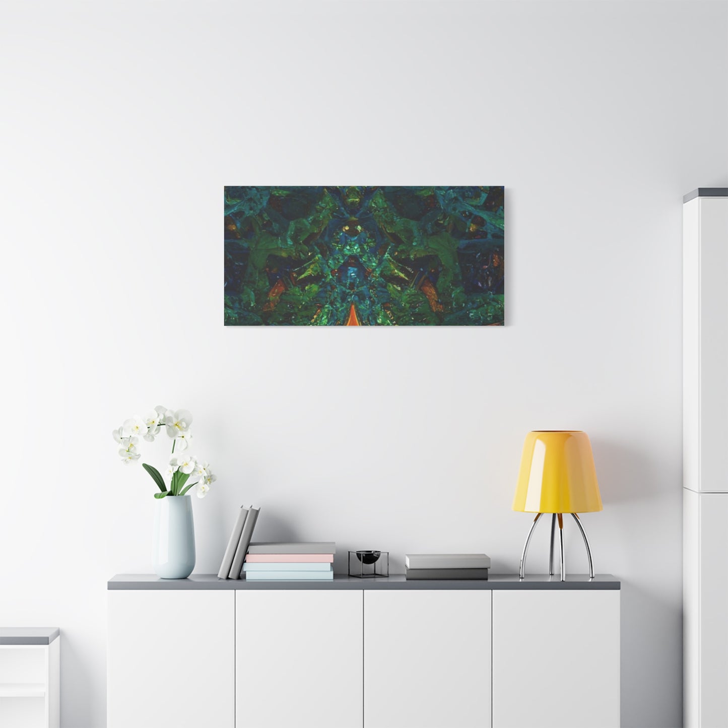 Vibrant Abstract Fractal Art Canvas Print