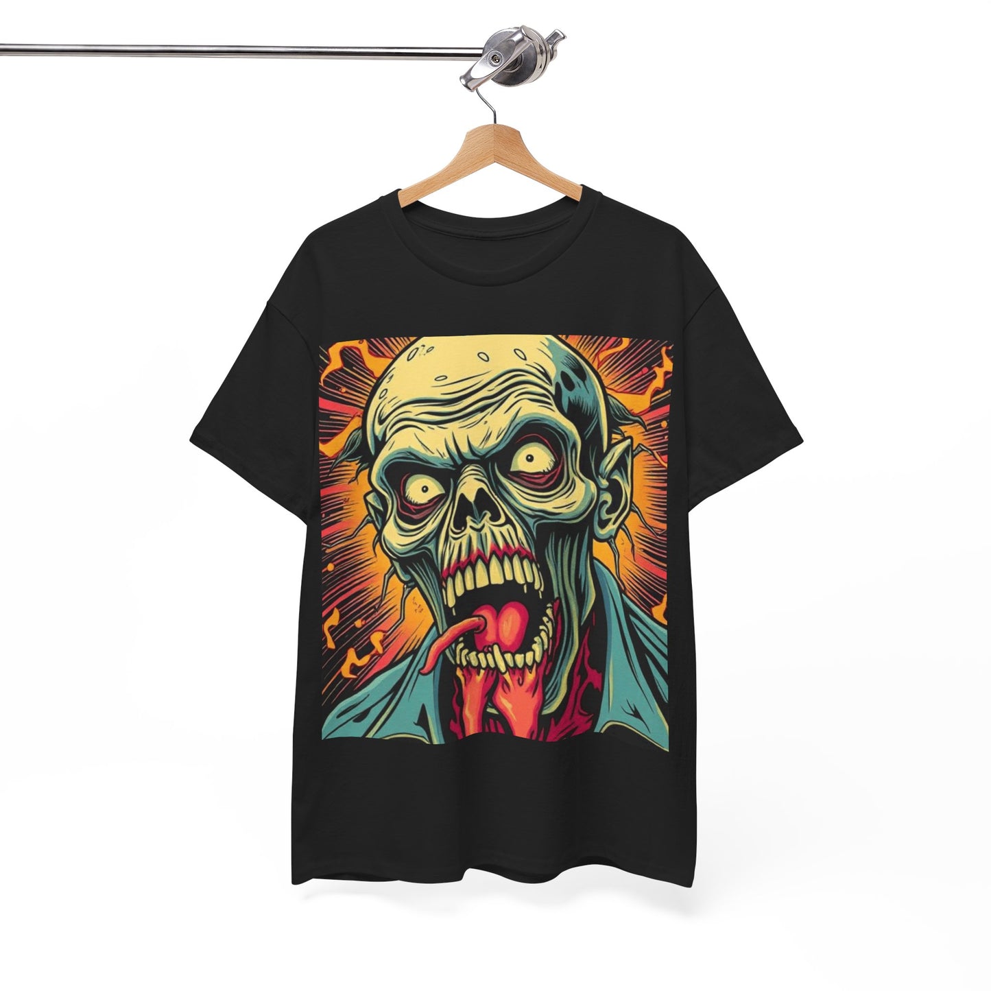 UK - Unisex Zombie Graphic Tee - Heavy Cotton T-Shirt for Horror Fans