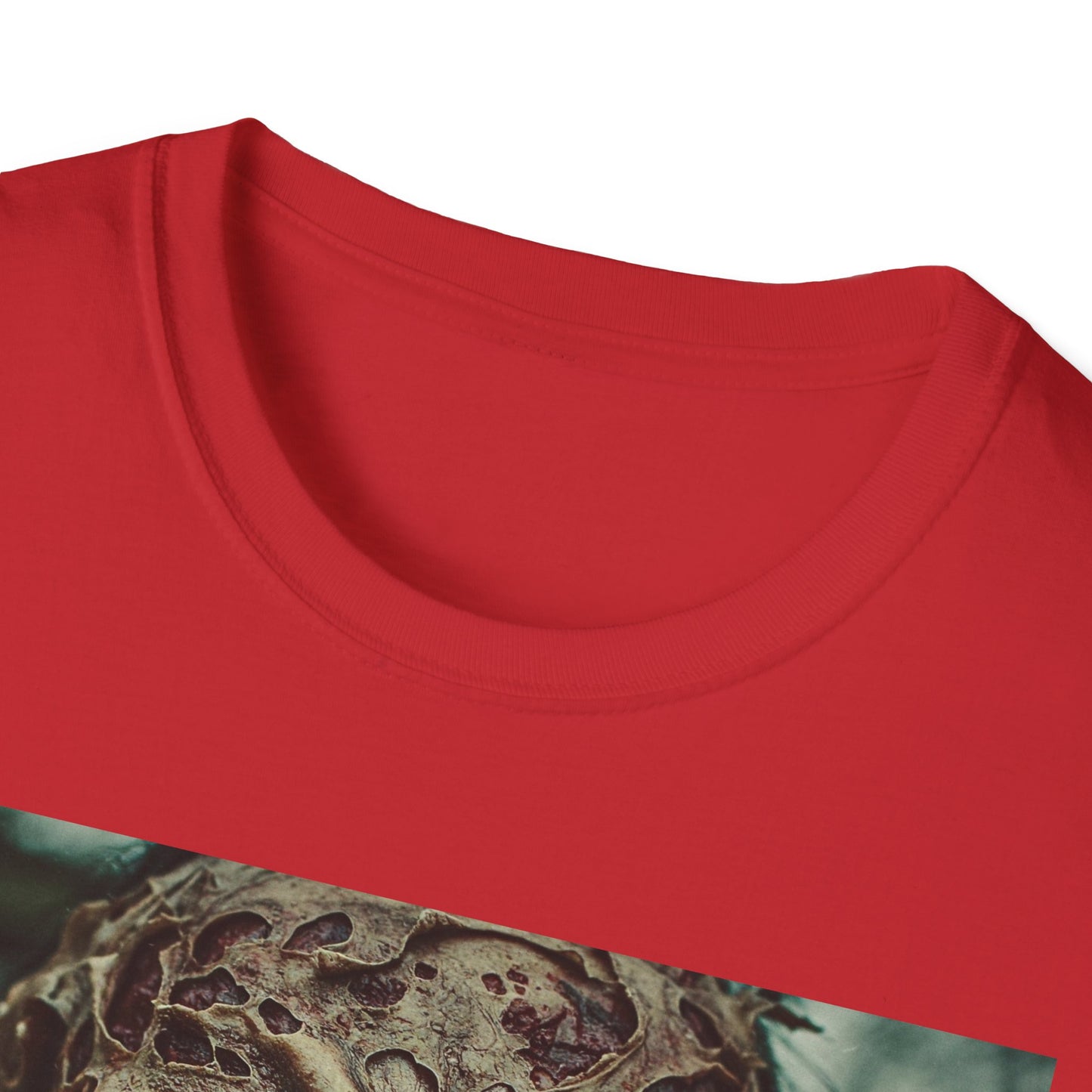 Apocalyptic Portrait Tee, bold, decaying zombie graphic