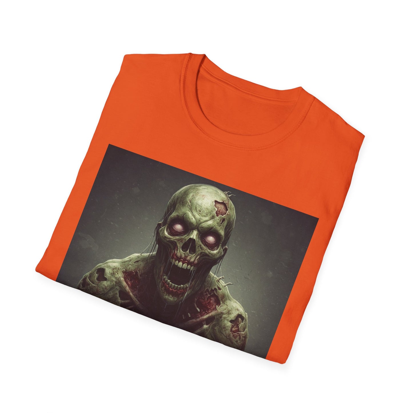 Apocalyptic Portrait Tee, bold, decaying zombie graphic