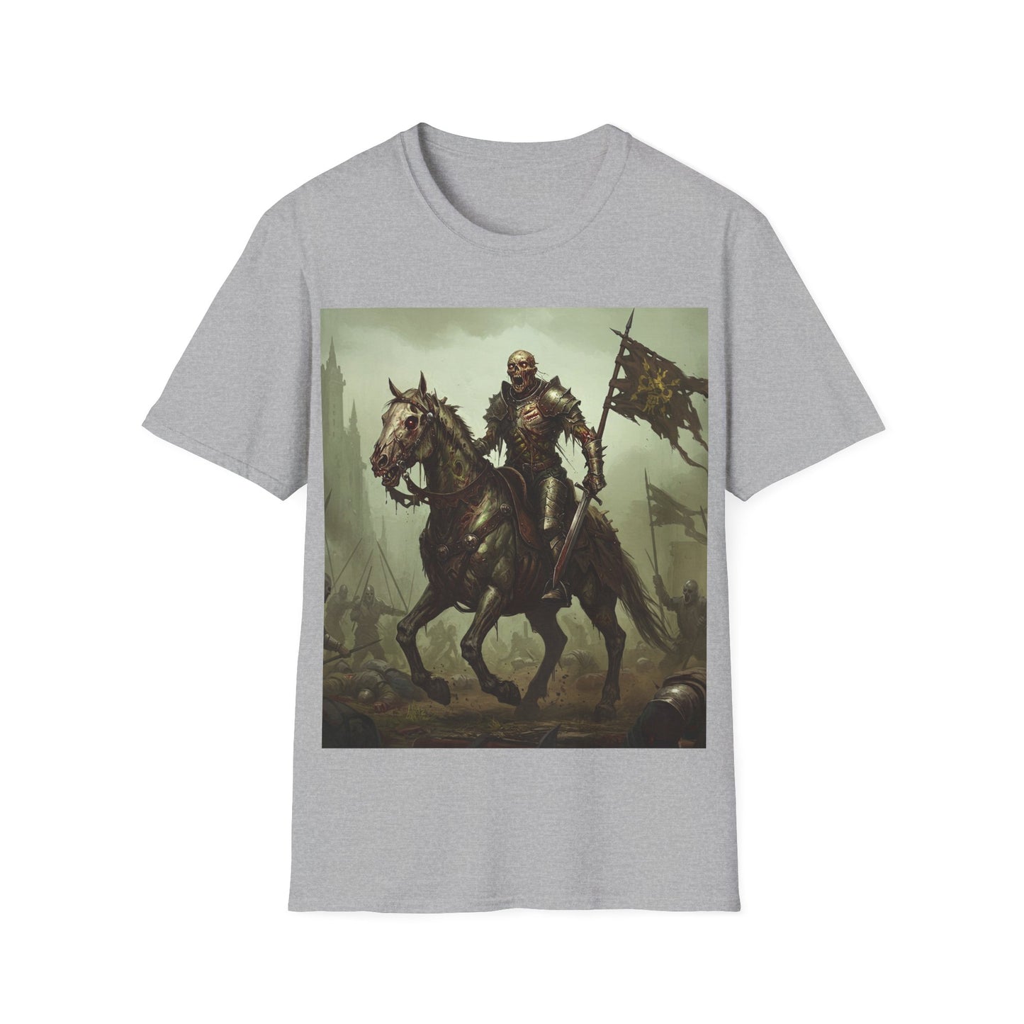 UK - Epic Knight Riding T-Shirt - Unisex Fantasy Graphic Tee
