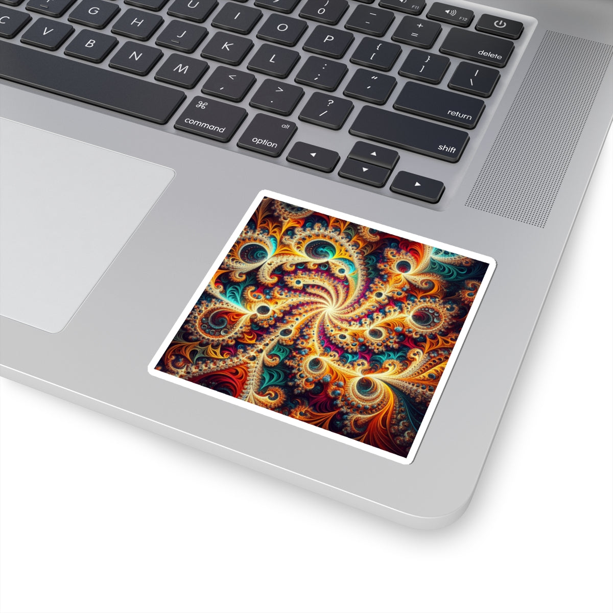 Colorful Swirl Kiss-Cut Stickers - Vibrant Abstract Art for Everyday Use