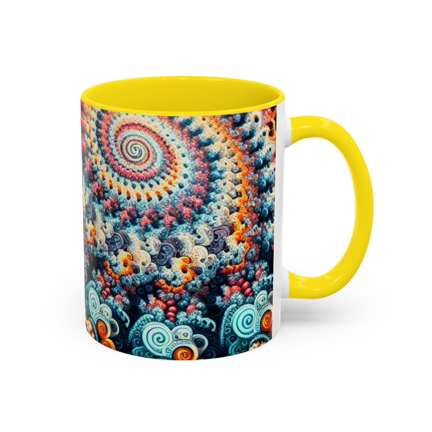 Colorful Fractal Coffee Mug - 11oz & 15oz - Perfect for Art Lovers