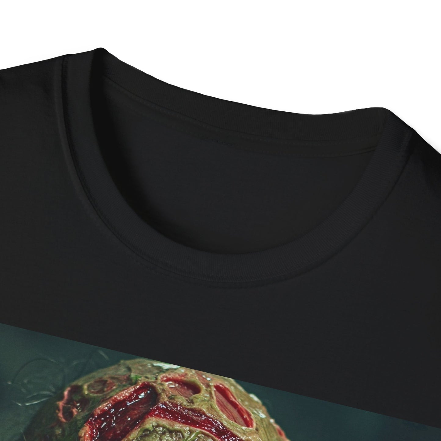UK - Zombie Horror Apocalyptic Portrait Tee, bold, decaying zombie graphic