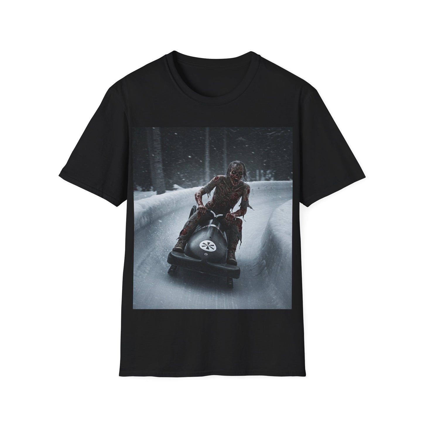 UK - Winter Adventure Unisex Softstyle T-Shirt - Snowmobiling Graphic Tee
