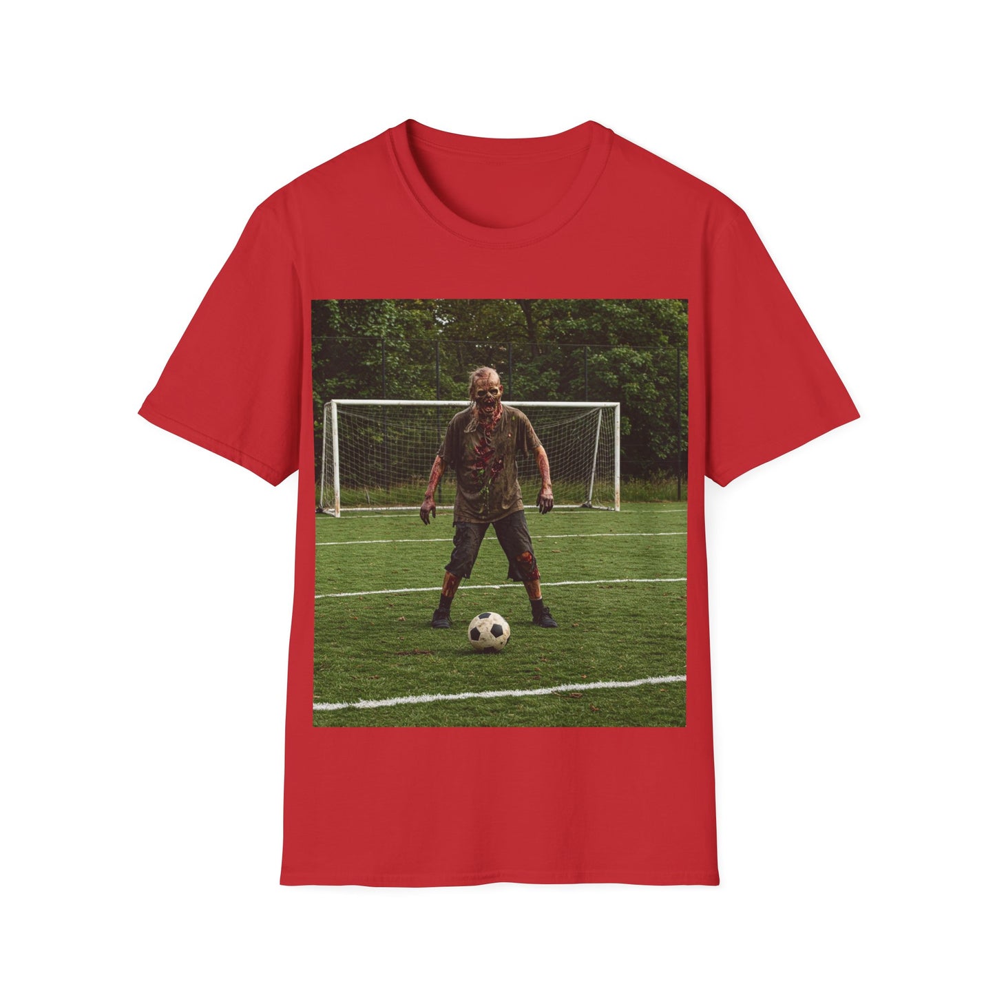 UK - Soccer Themed Unisex Softstyle T-Shirt - Perfect for Sports Lovers