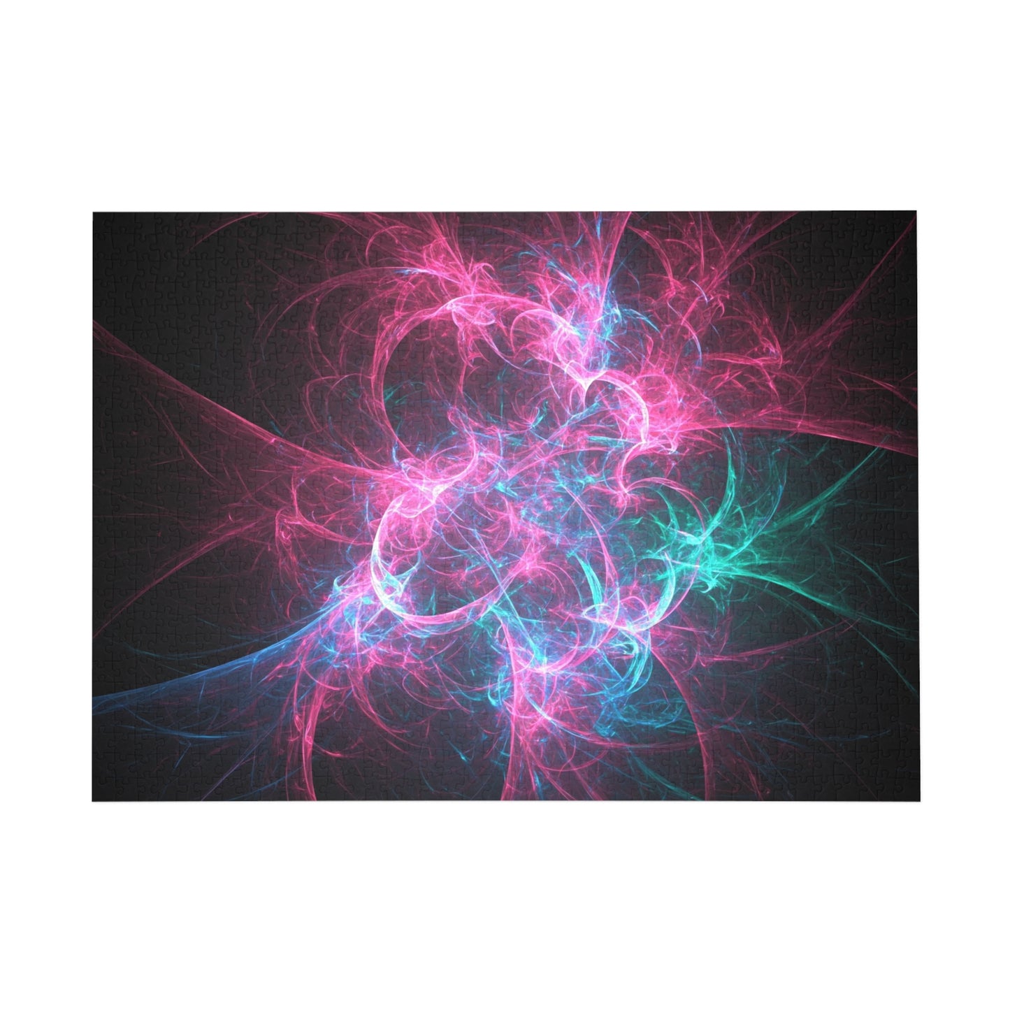 Colorful Abstract Fractal Puzzle (500-Piece) - Relaxing Brain Teaser for All Ages