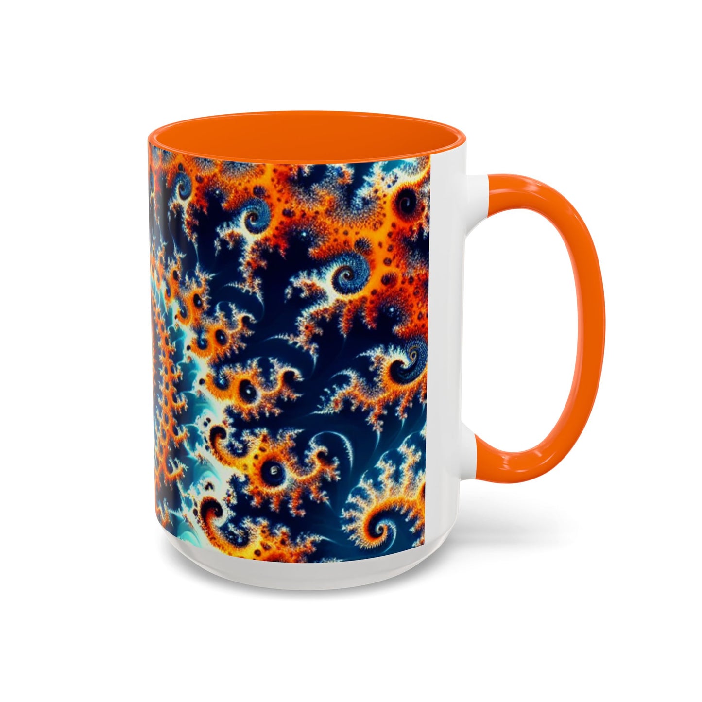 Vibrant Spiral Design Coffee Mug - 11/15oz Ceramic Accent Cup for Art Lovers