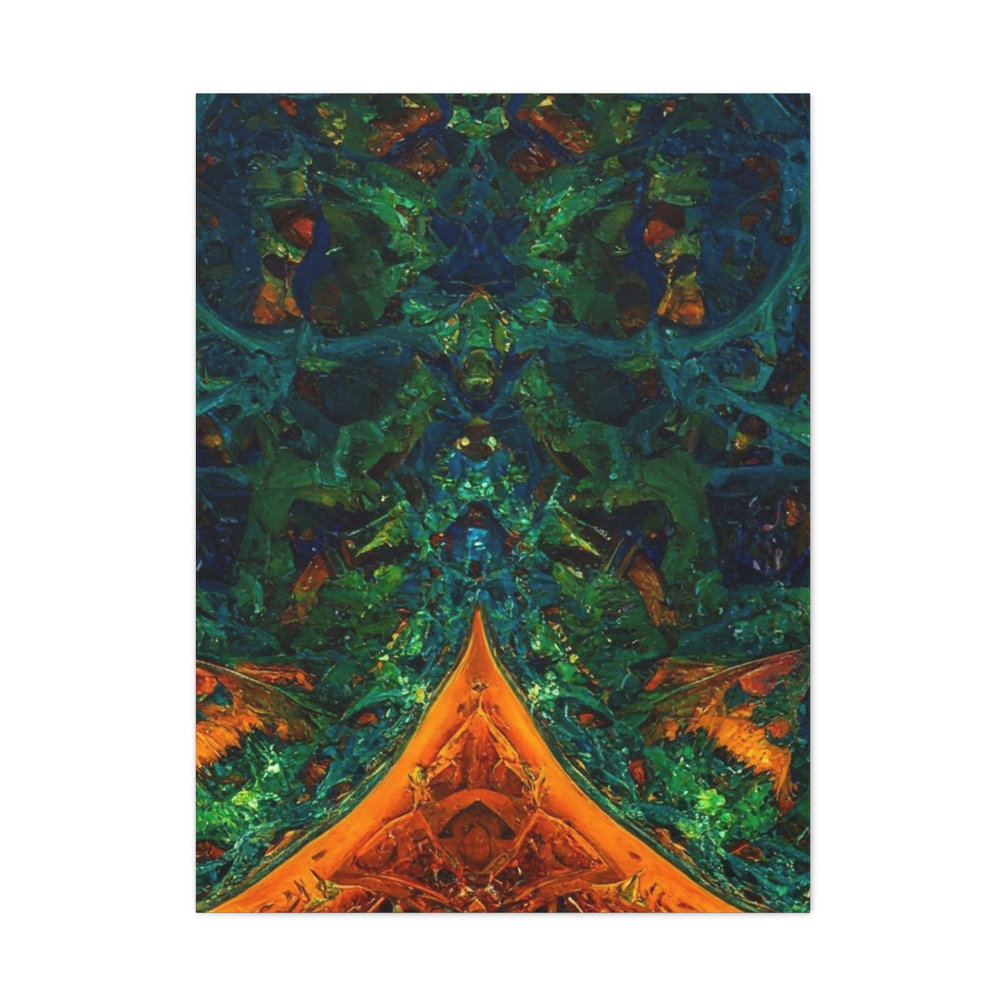 Vibrant Abstract Fractal Art Canvas Print