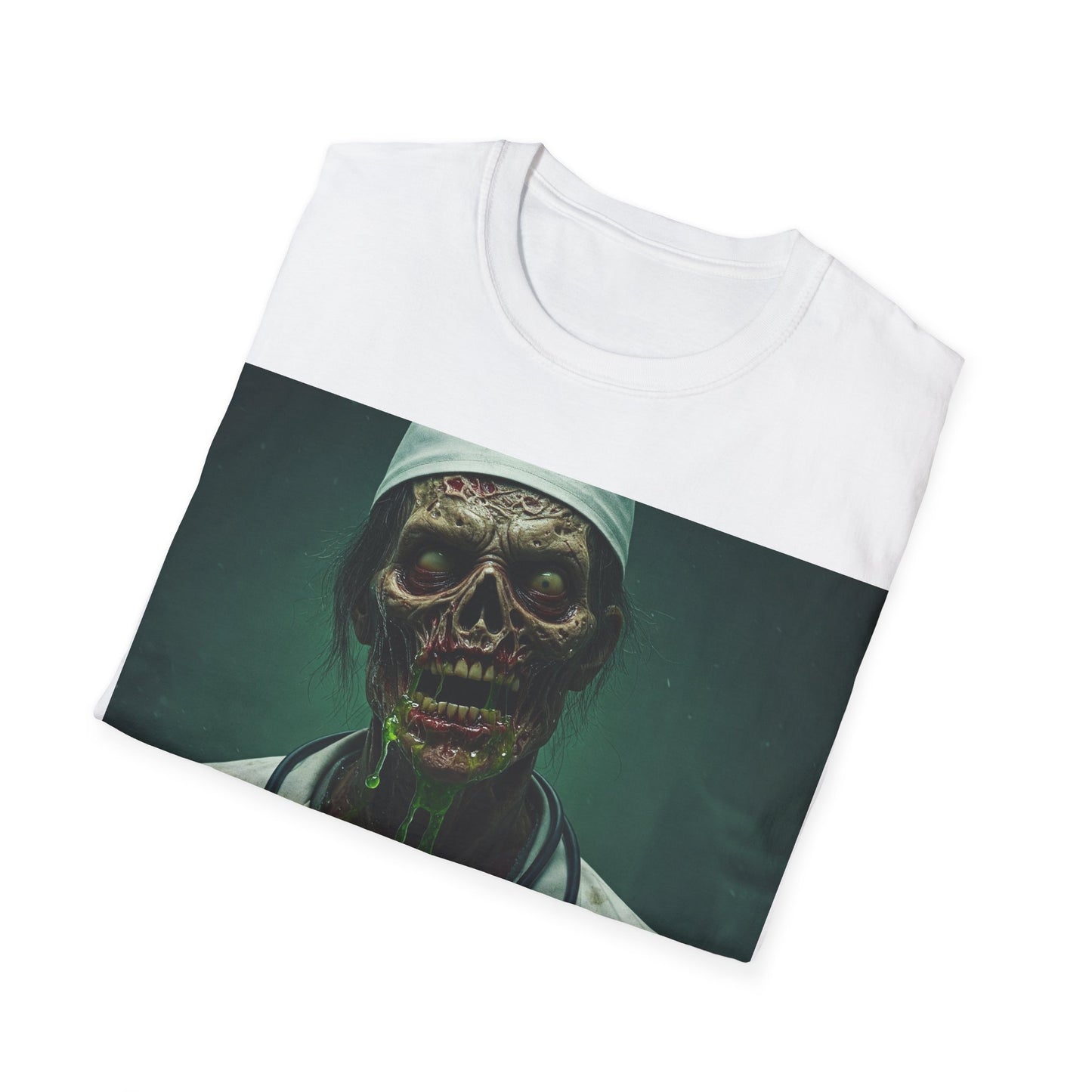 UK - Zombie Doctor Unisex Softstyle T-Shirt - Perfect for Halloween and Horror Fans