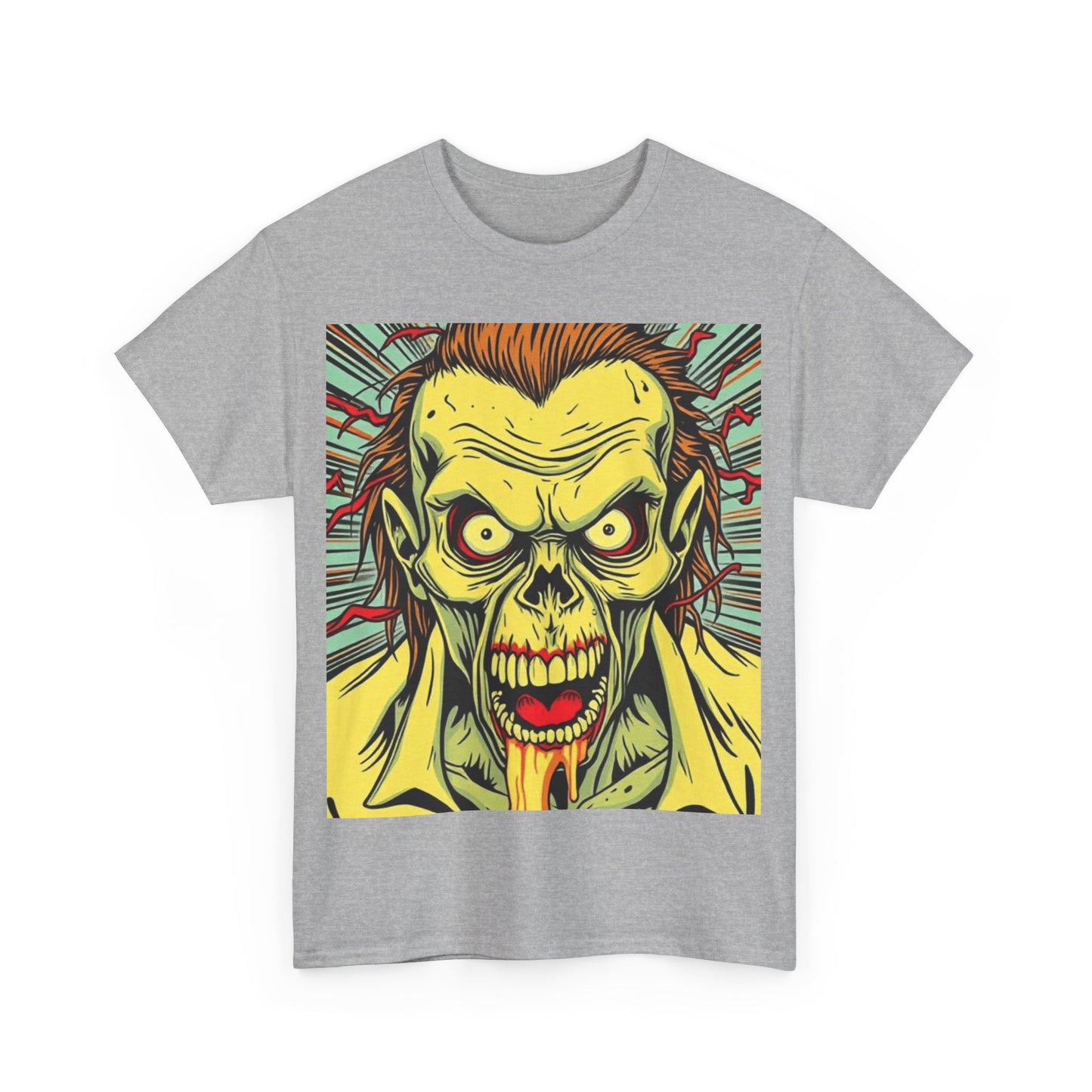 UK - Graphic Zombie Tee - Unisex Heavy Cotton T-Shirt for Horror Fans