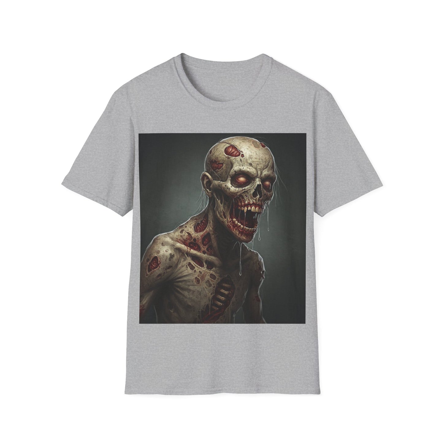 UK - Zombie Graphic Unisex Softstyle T-Shirt for Horror Fans