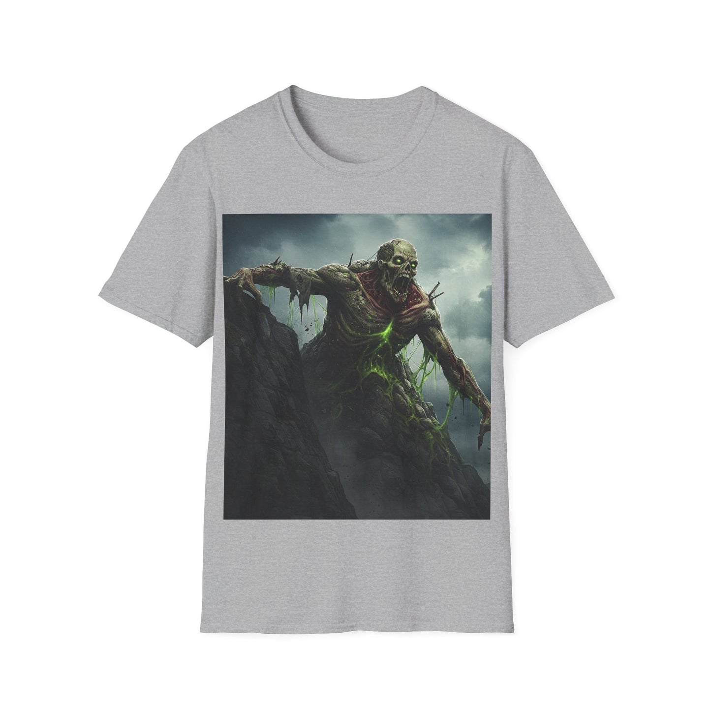UK - Creepy Monster Unisex Softstyle T-Shirt - Perfect for Halloween and Horror Fans