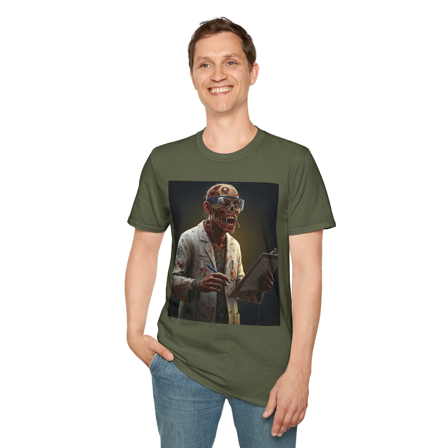 Zombie Doctor Graphic T-Shirt for Horror Fans