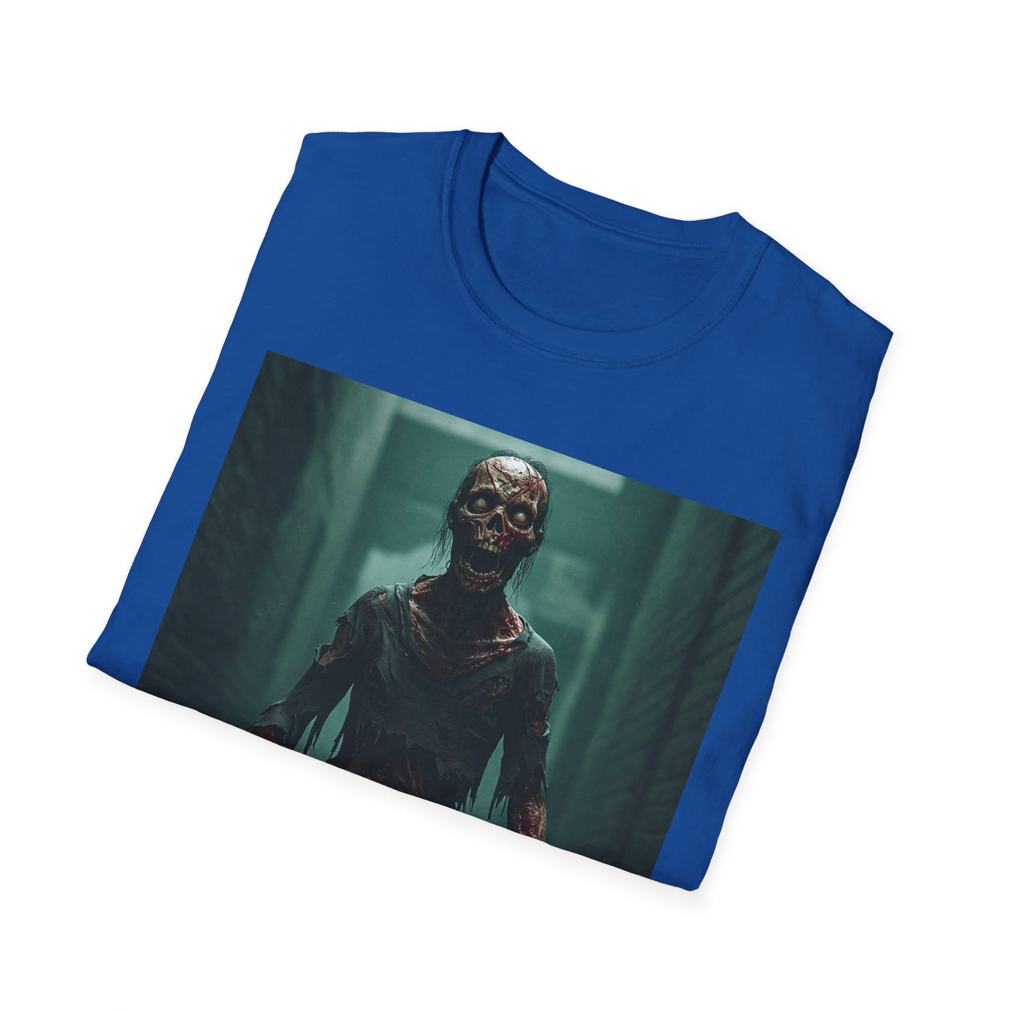 Apocalyptic Portrait Tee, bold, decaying zombie graphic