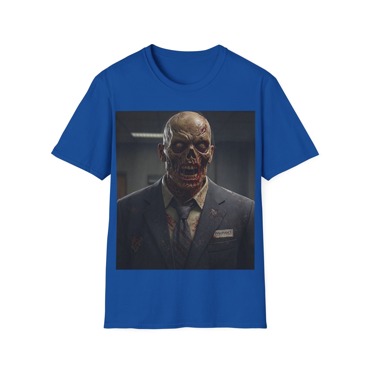 UK - Creepy Zombie Businessman Unisex Softstyle T-Shirt