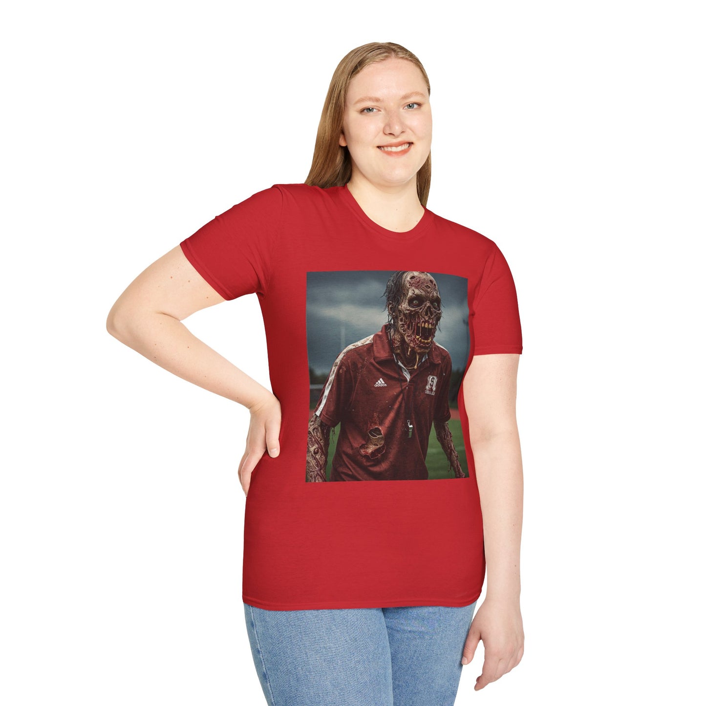 Zombie Horror Unisex Softstyle T-Shirt - Perfect for Halloween and Casual Wear
