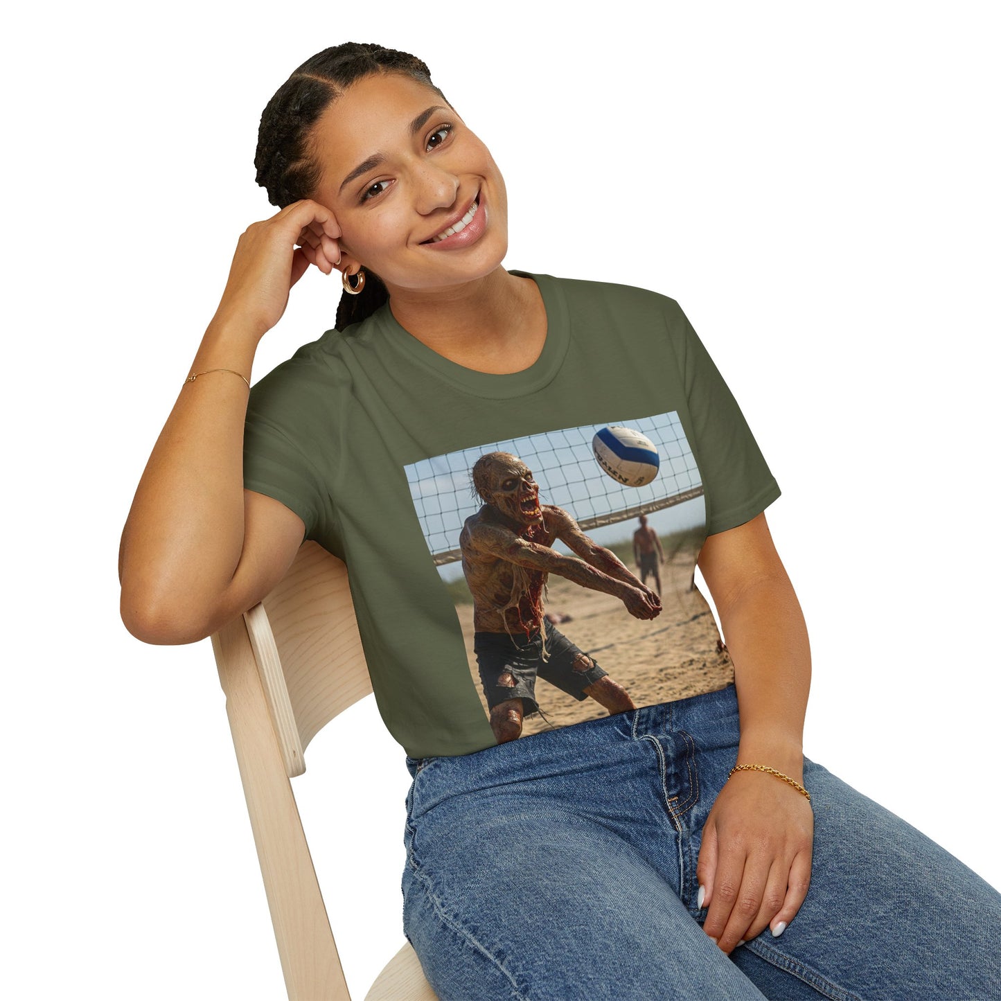 Beach Volleyball Unisex Softstyle T-Shirt - Perfect for Summer Fun and Sports Lovers