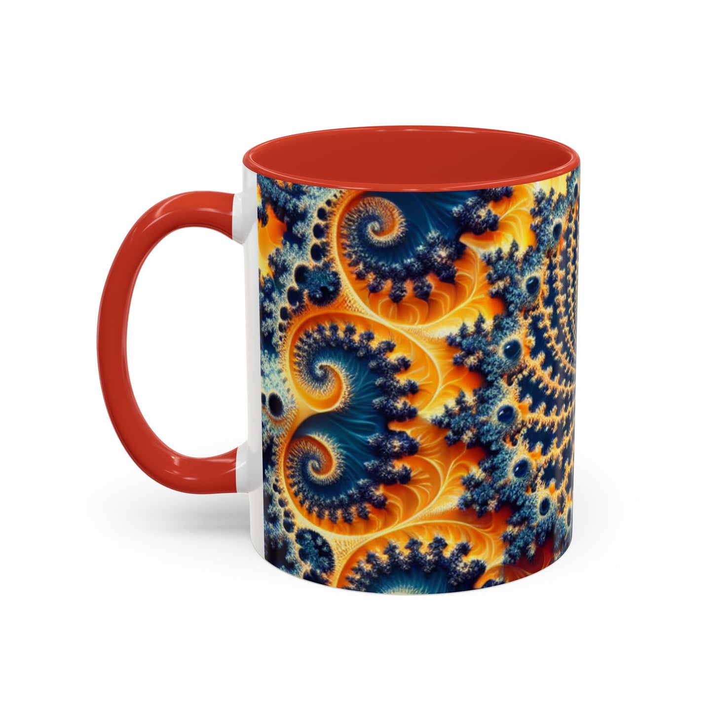 Vibrant Abstract Accent Coffee Mug - Unique 11 & 15oz Design for Art Lovers