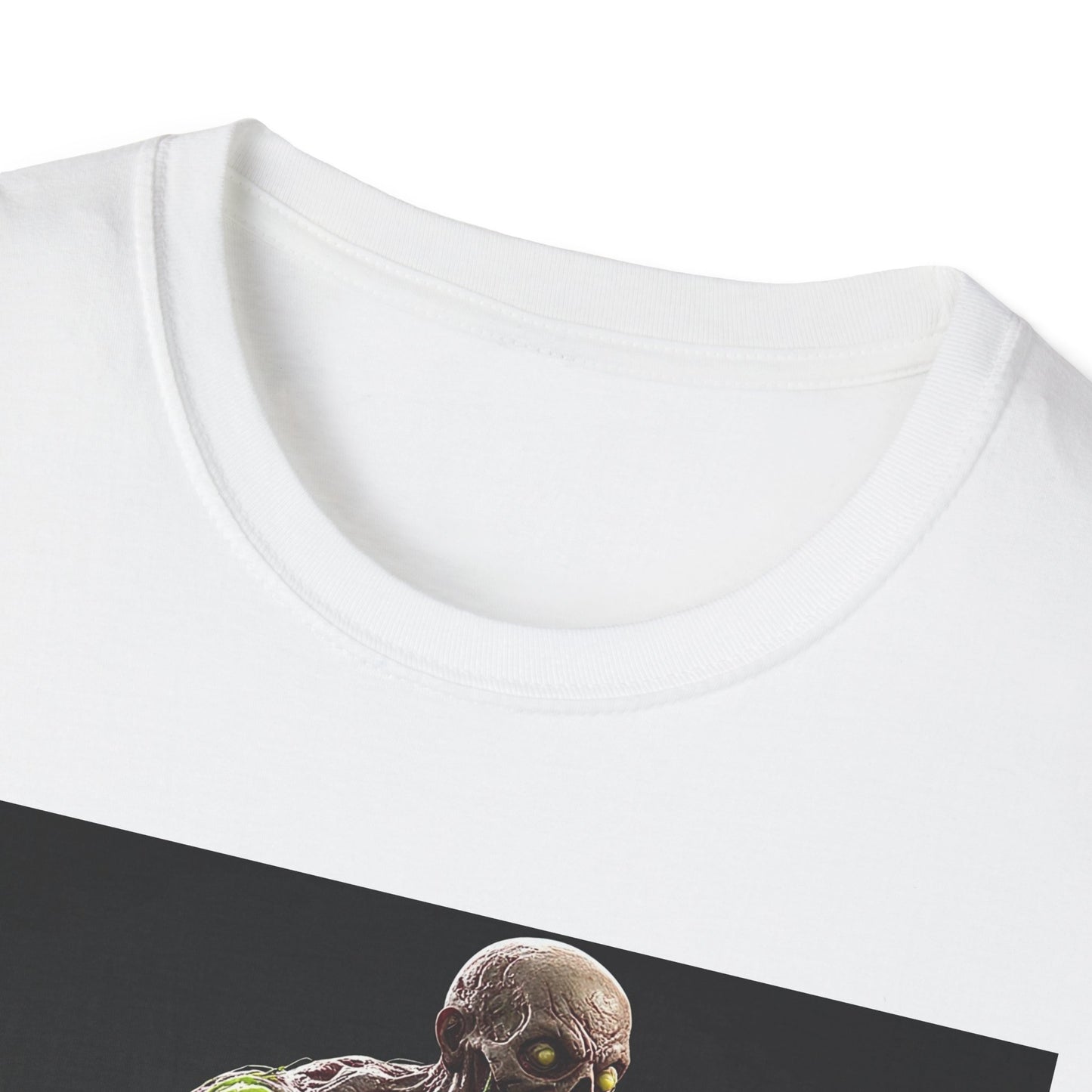 Zombie Graphic Unisex Softstyle T-Shirt - Perfect for Halloween and Horror Fans