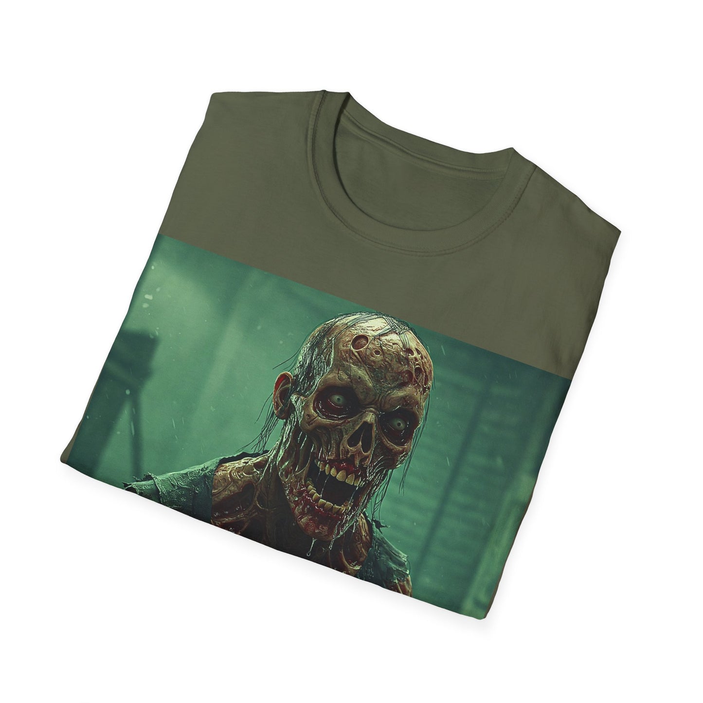 UK - Creepy Skeleton Graphic Unisex Softstyle T-Shirt