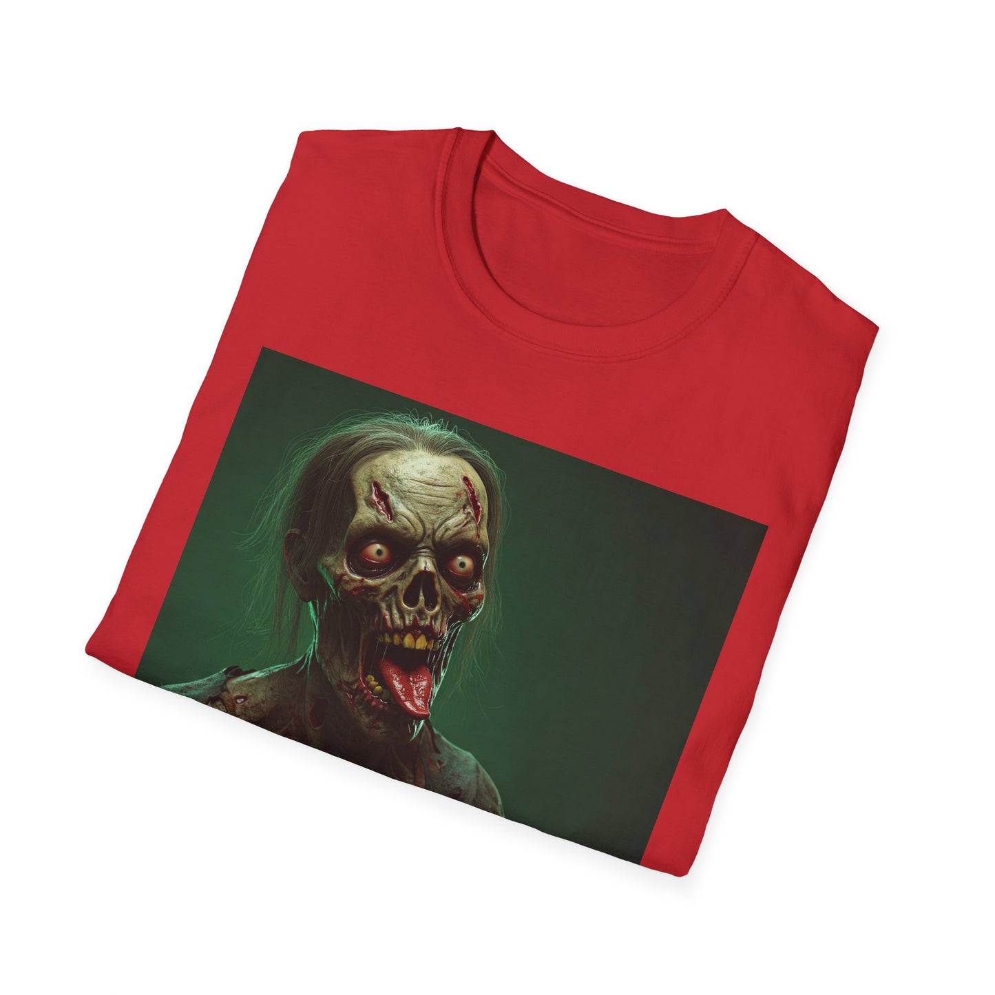 Apocalyptic Portrait Tee, bold, decaying zombie graphic