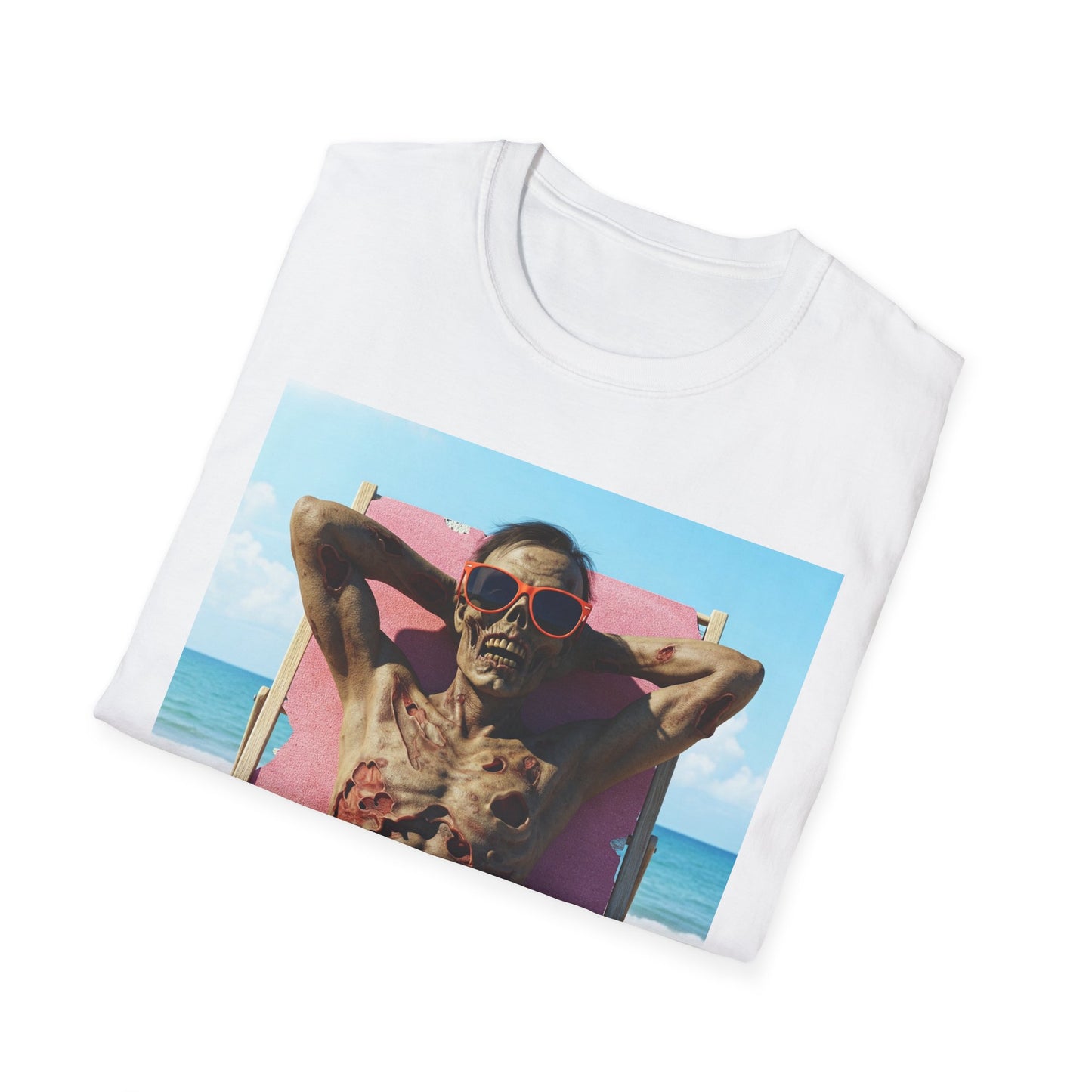 Beach Vibes Skeleton Unisex T-Shirt - Cool Summer Graphic Tee