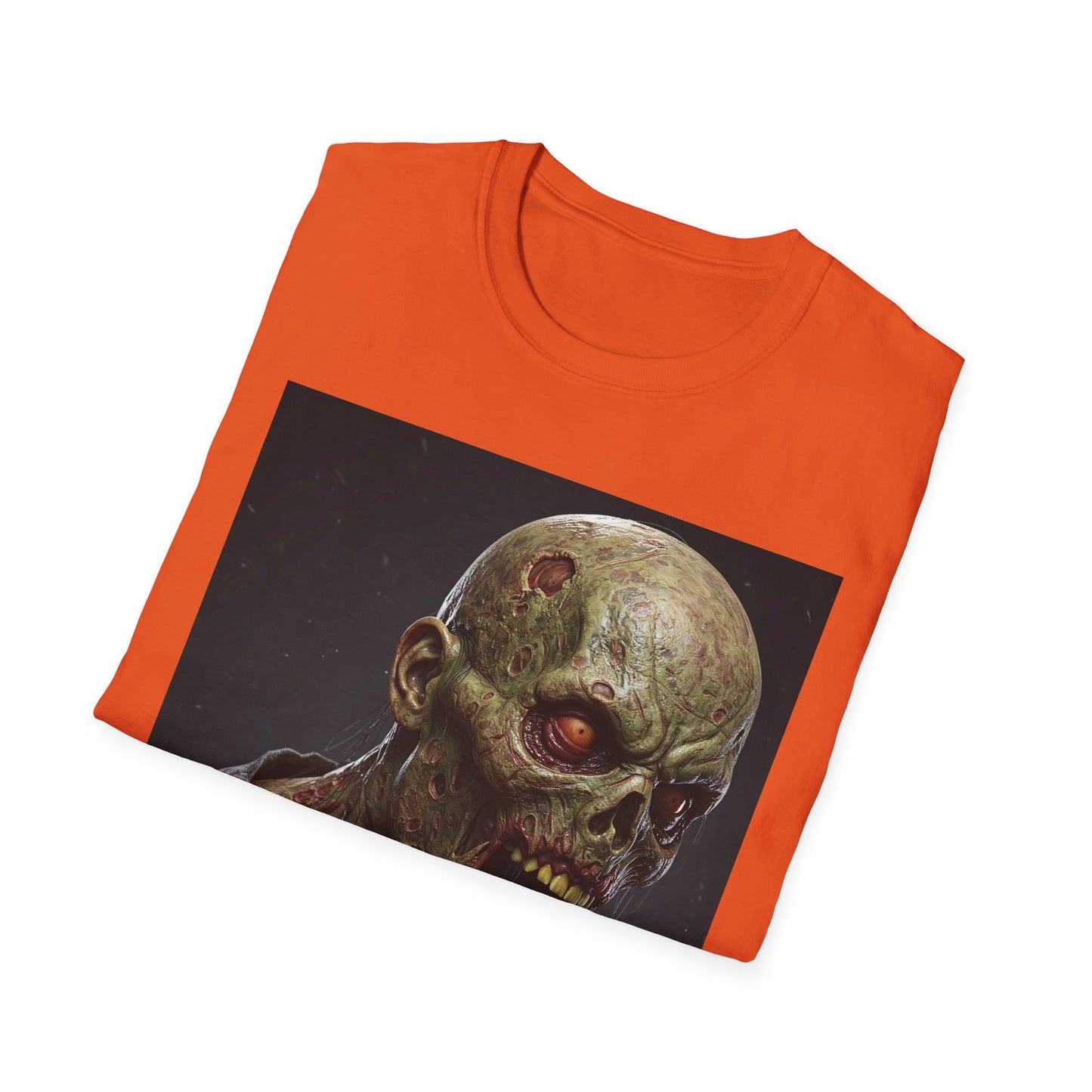 Apocalyptic Portrait Tee, bold, decaying zombie graphic
