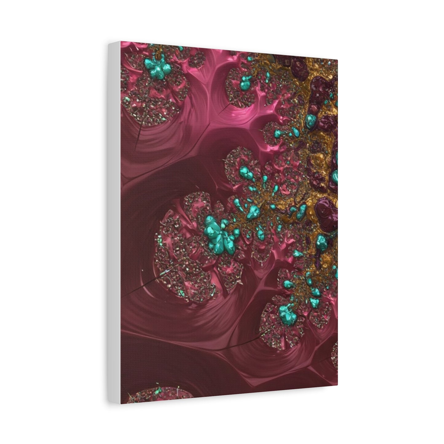 Abstract Art Canvas Print - Vibrant Fractal Design for Home Decor