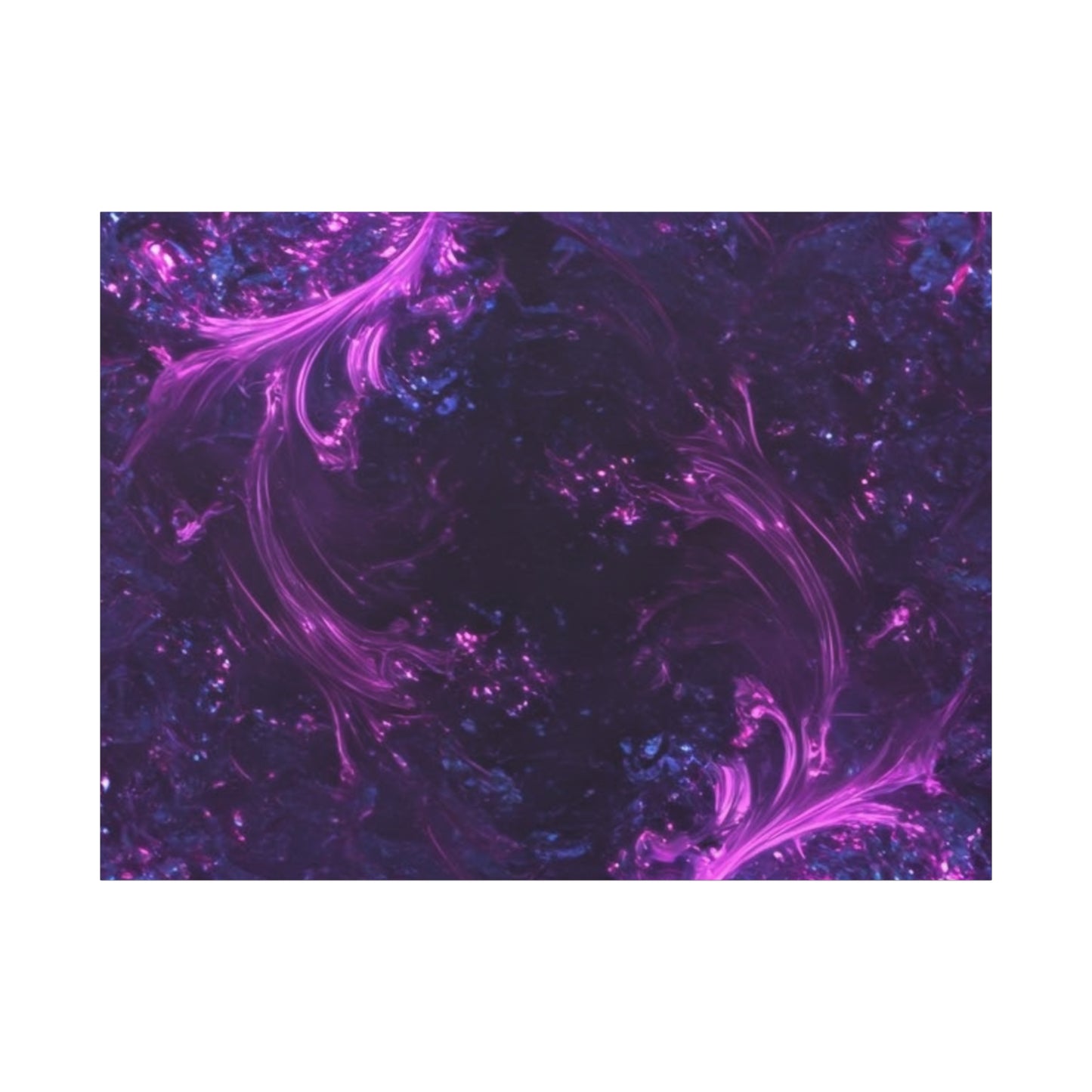 Abstract Purple Fractal Canvas Print - Artistic Wall Décor
