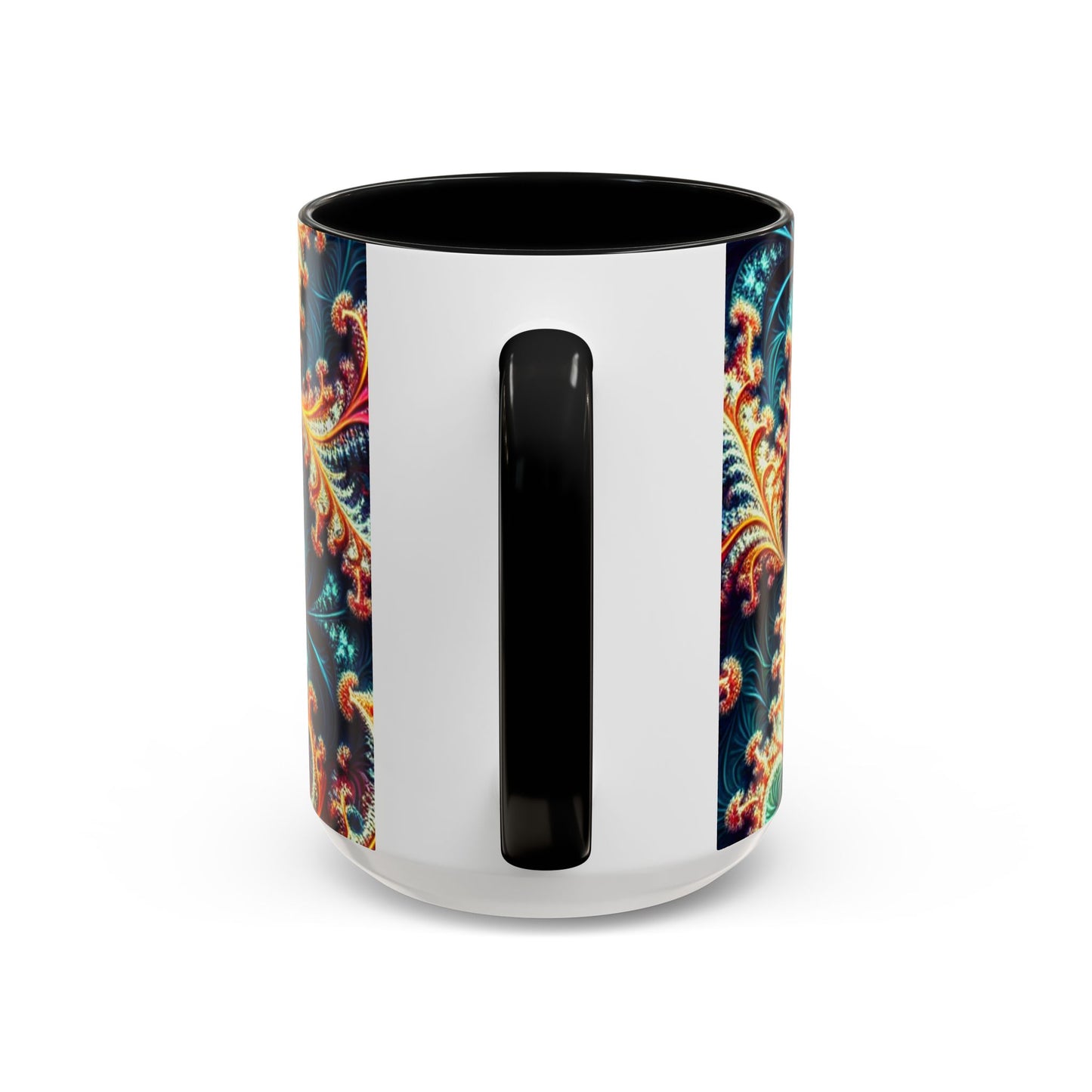 Vibrant Swirl Accent Coffee Mug - 11oz & 15oz