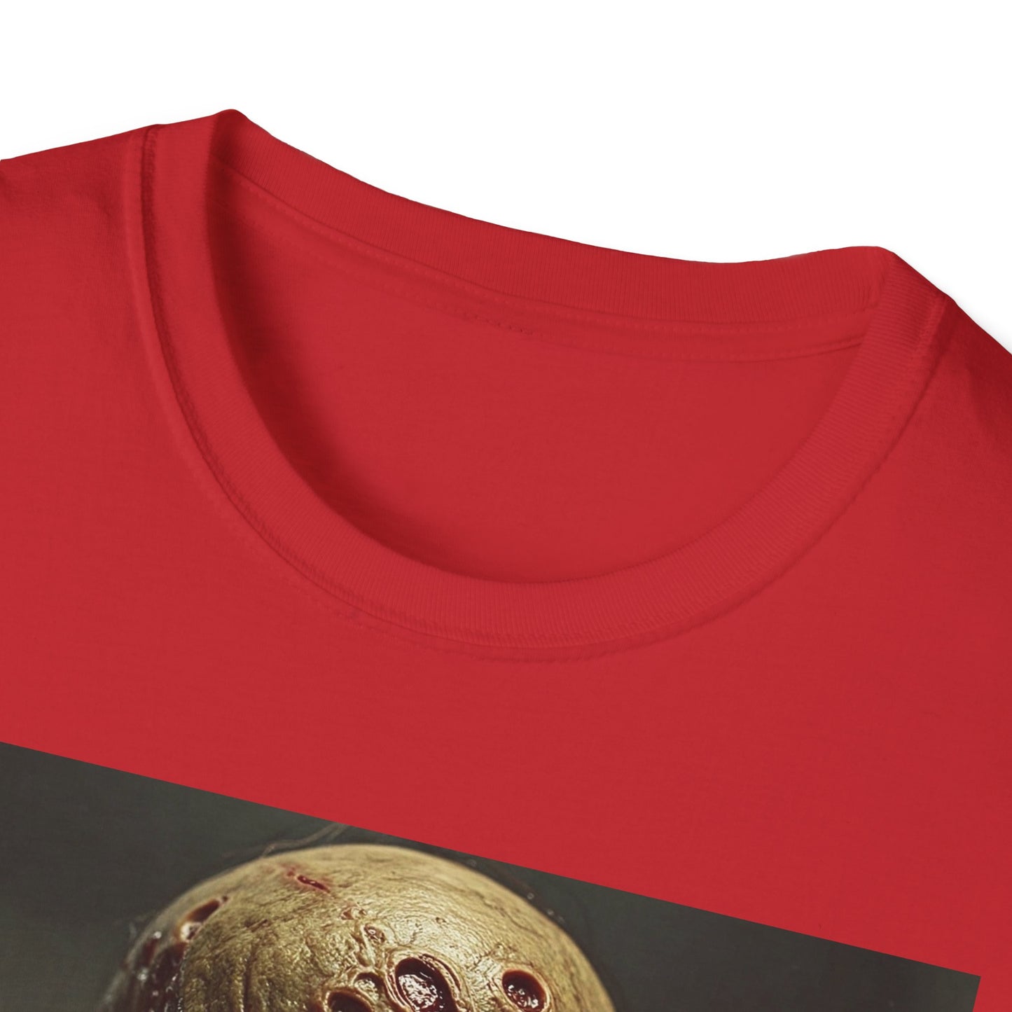 Unisex Softstyle T-Shirt - Creepy Skull Design - Perfect for Halloween or Casual Wear