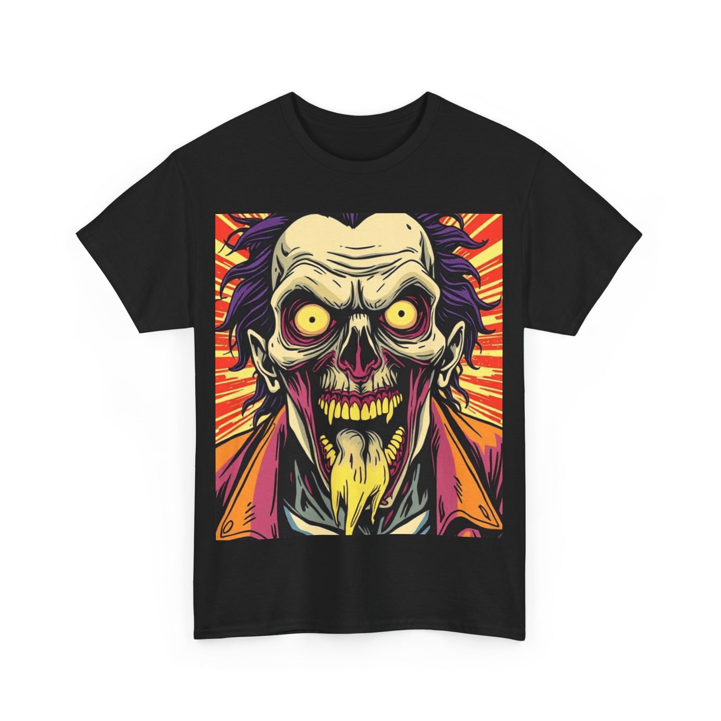 UK - Spooky Graphic Unisex Heavy Cotton Tee - Halloween Inspired Design