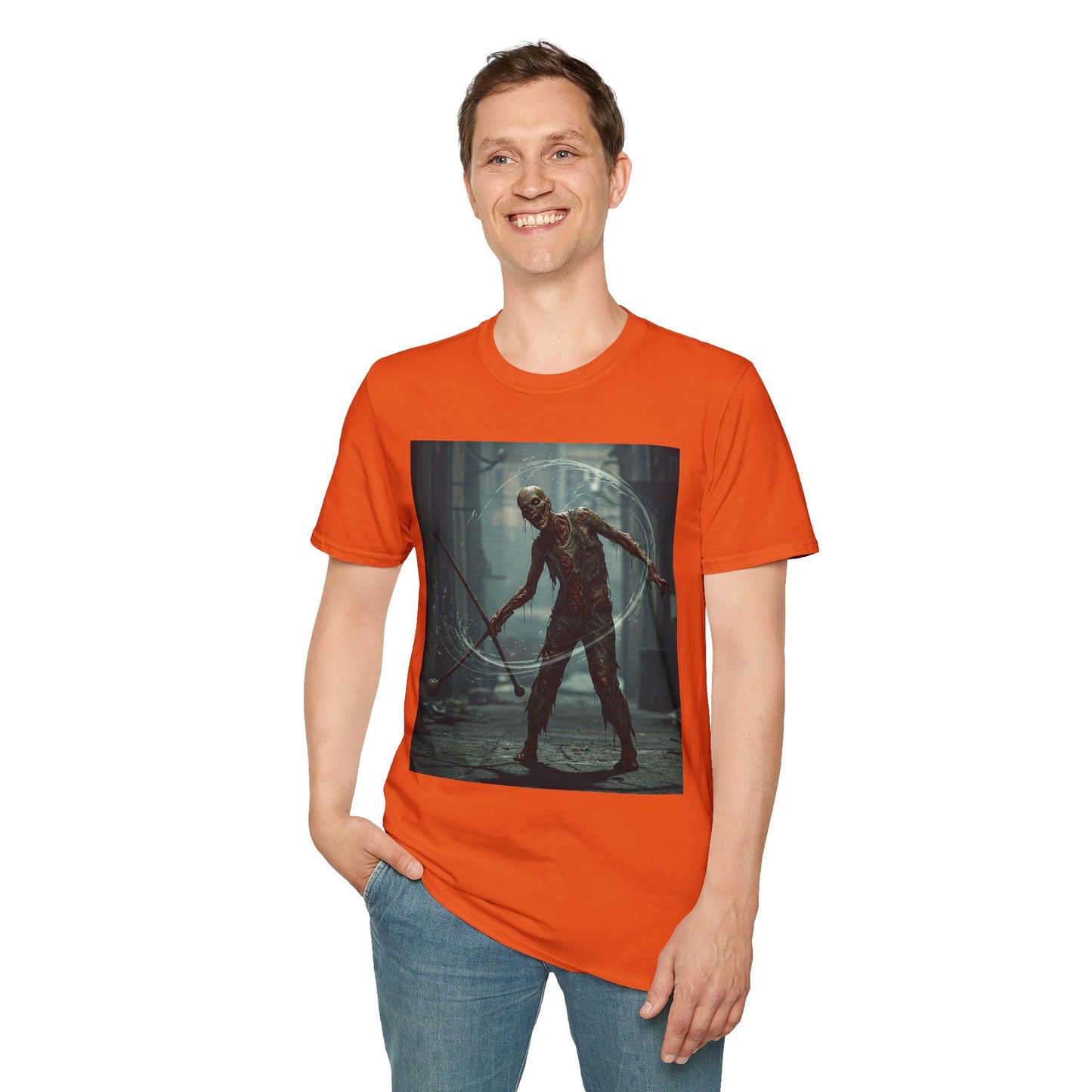 Unisex Softstyle Horror Graphic T-Shirt - Spooky Monster Design