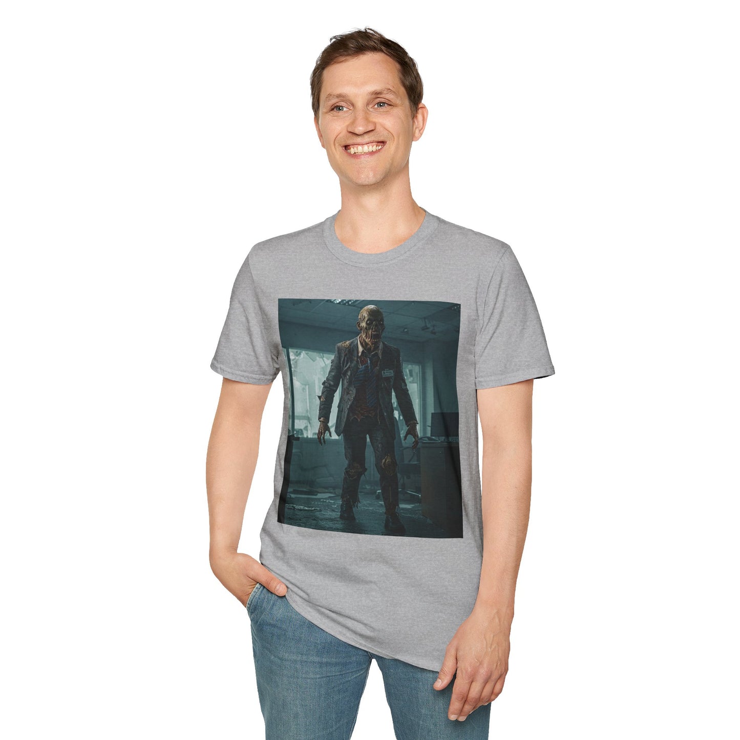 Zombie Apocalypse Unisex Softstyle T-Shirt - Perfect for Horror Fans and Parties