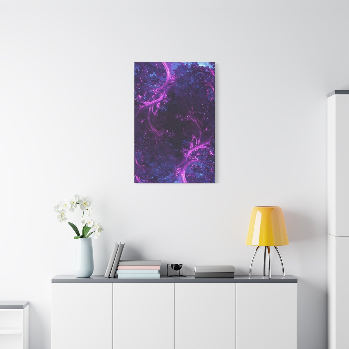 Abstract Purple Fractal Canvas Print - Artistic Wall Décor