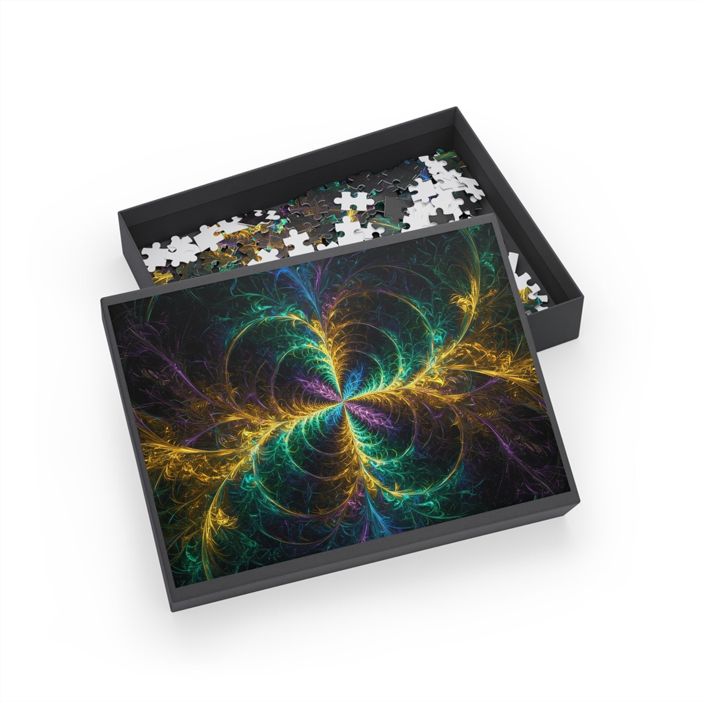 Colorful Fractal Puzzle (96, 252, 500, 1000-Piece) - Relaxing Brain Teaser for All Ages