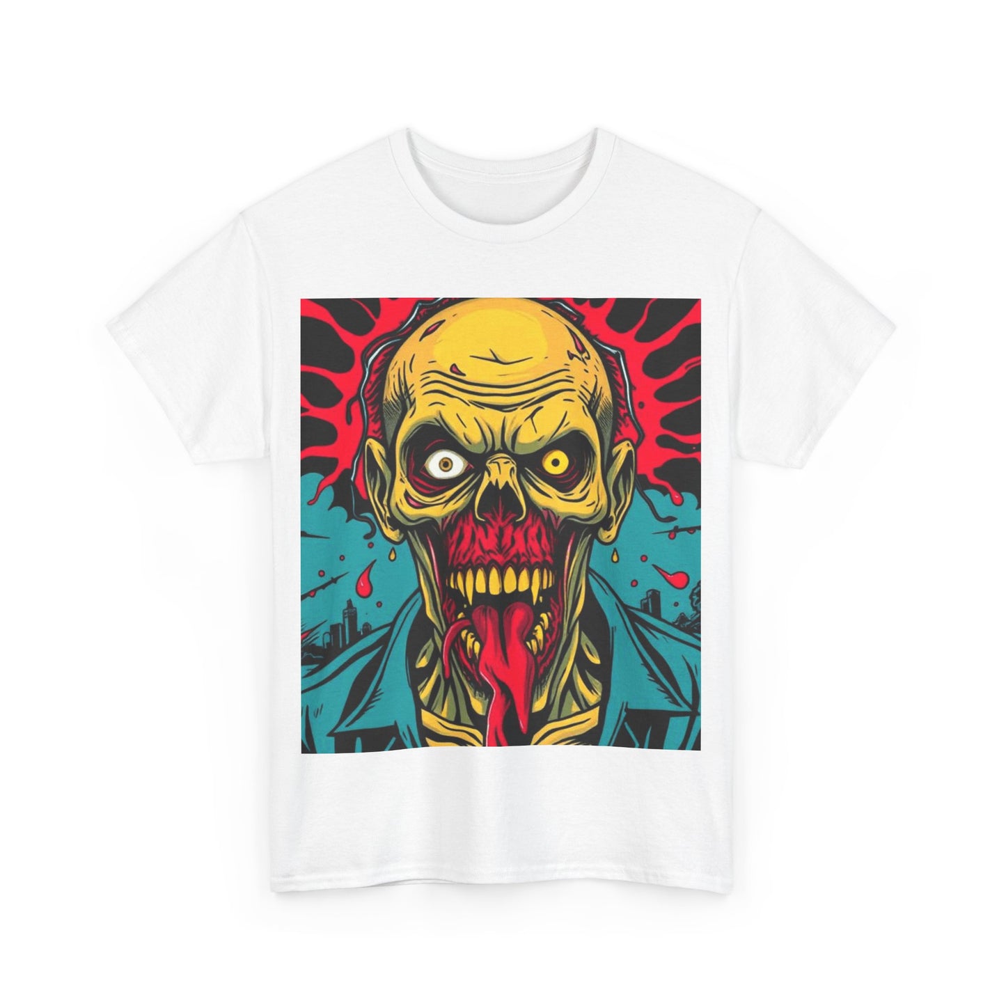 UK - Spooky Zombie Graphic Tee for Halloween