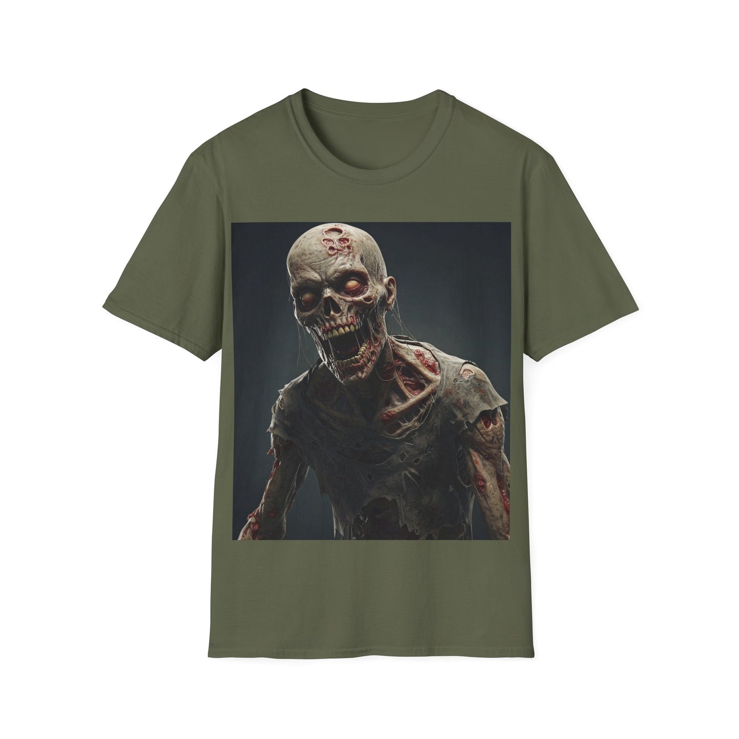UK - Zombie Graphic Unisex Softstyle T-Shirt | Perfect for Halloween and Horror Fans