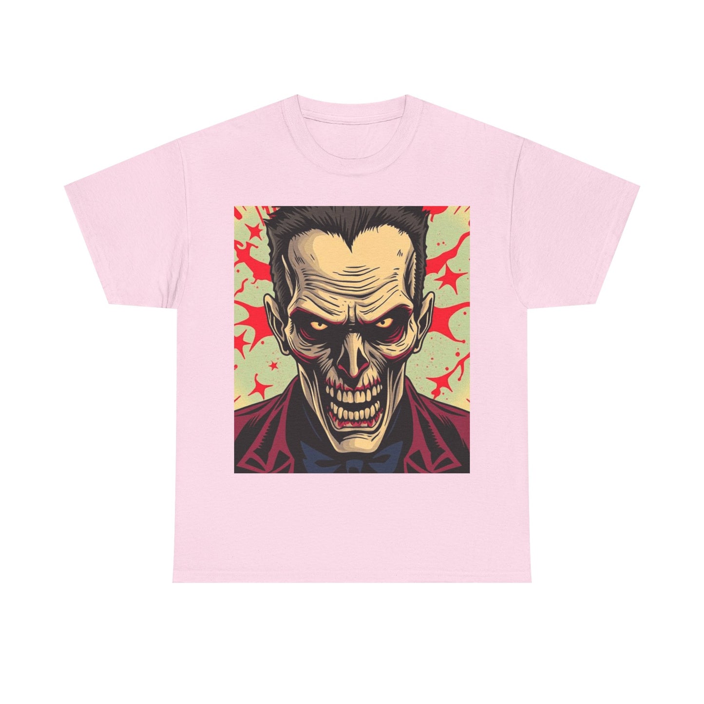 UK - Gothic Skull Art Unisex Heavy Cotton Tee - Perfect for Halloween and Horror Fans